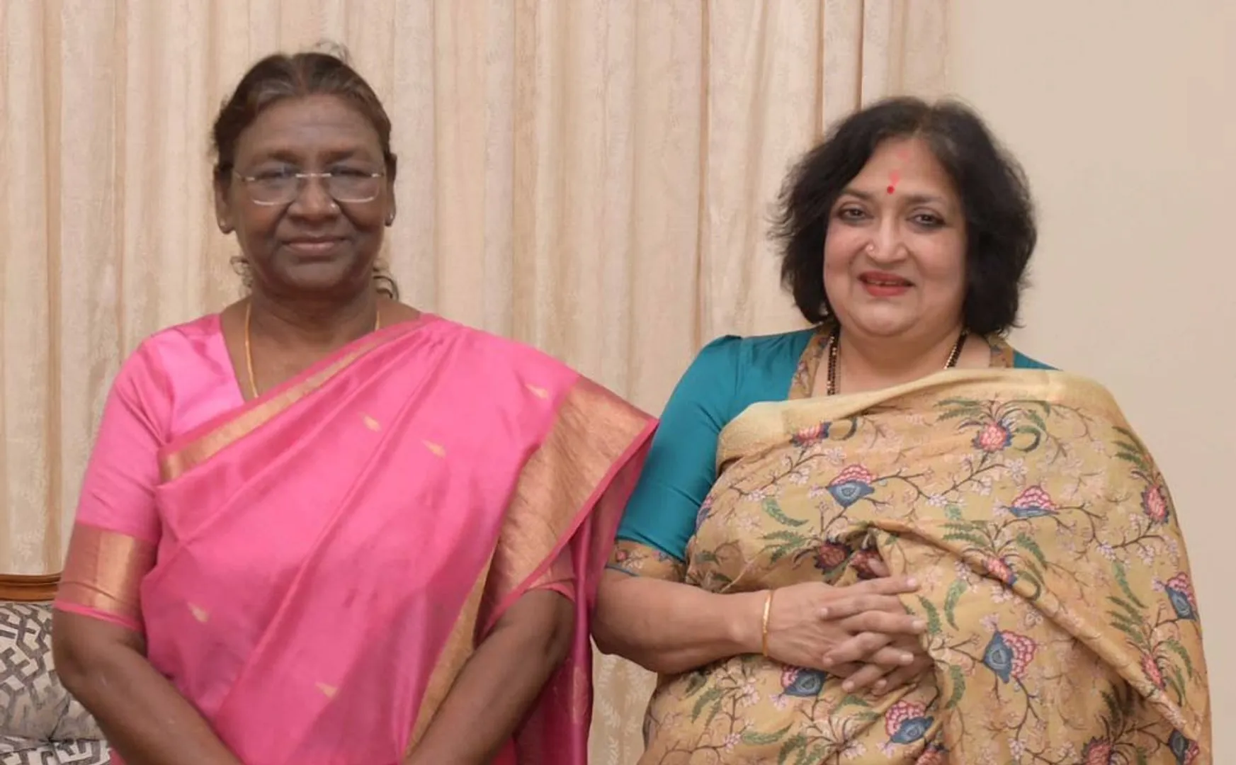 latha rajinikanth meets Droupadi Murmu