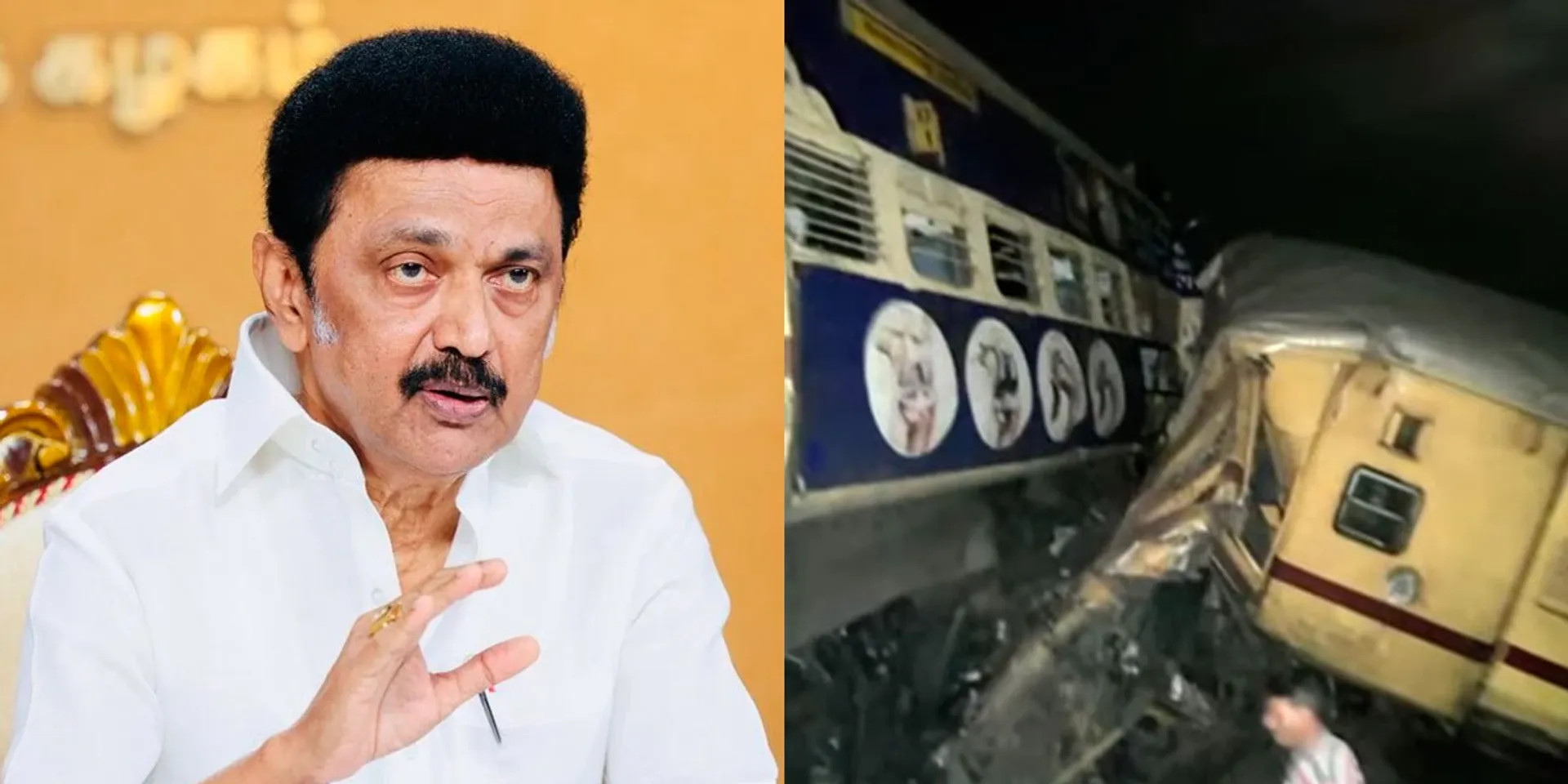 "Continuing train accidents are worrying"-Tamil CM condoles