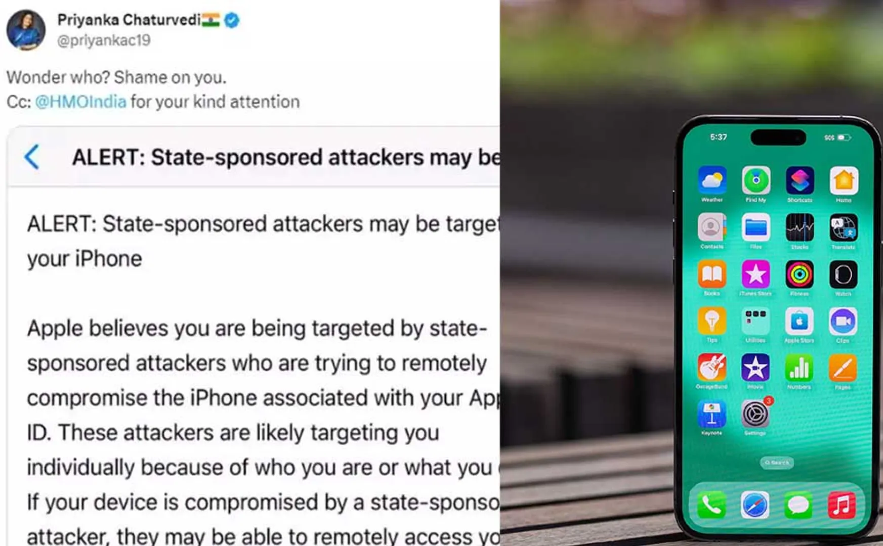 Cell phones of opposition MPs hacked?; Explained by Apple