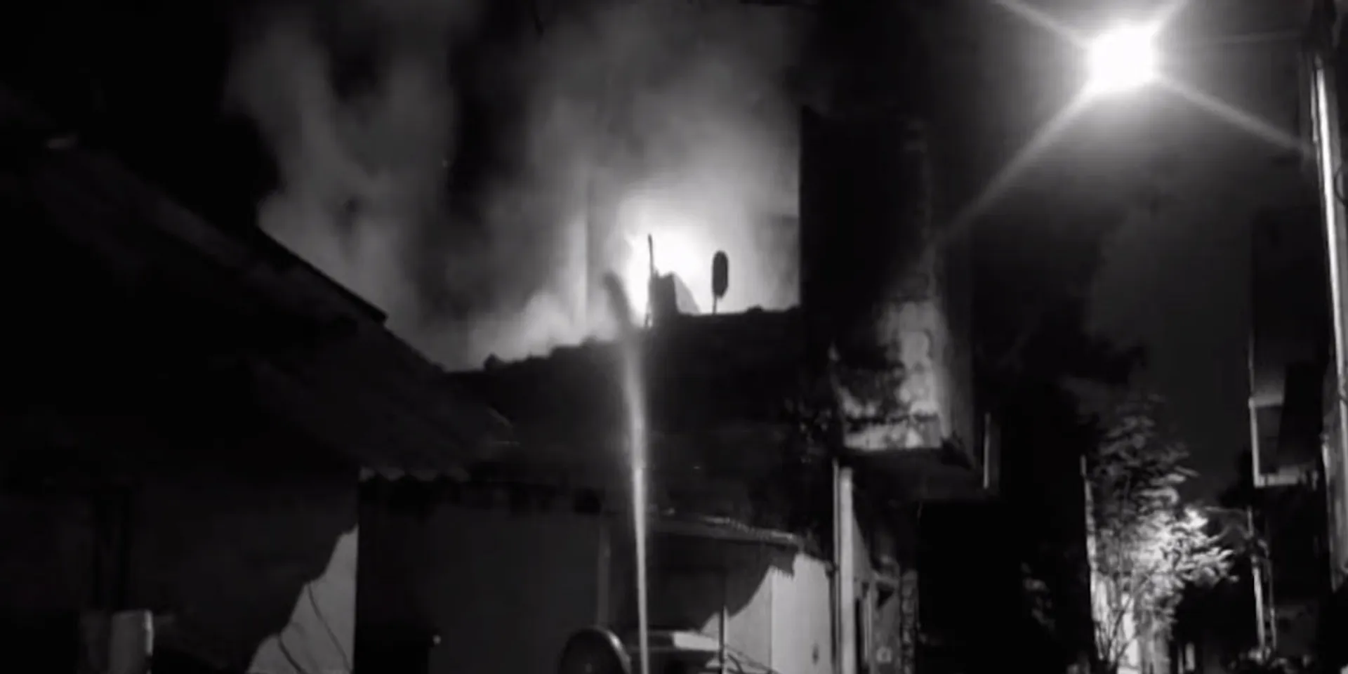 A house fire; cylinder incident in Ayanavaram