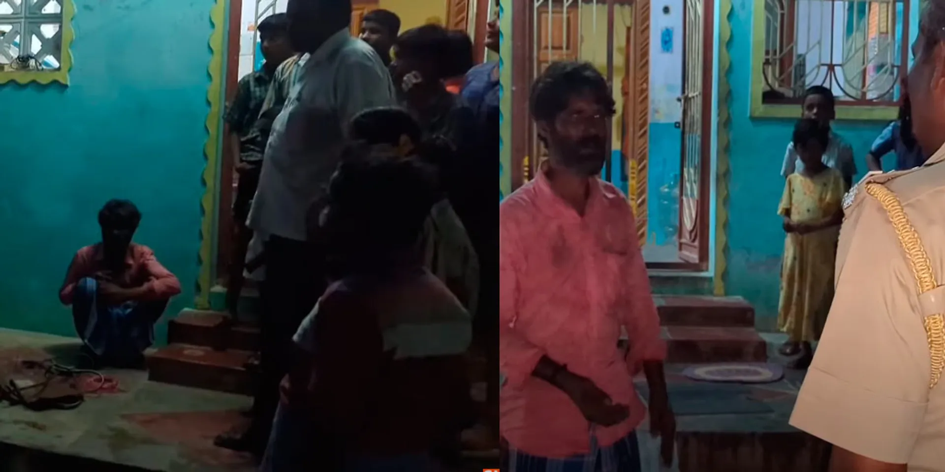 A man who stole an electric motor wire because he had no money to drink; People of the town who caught him
