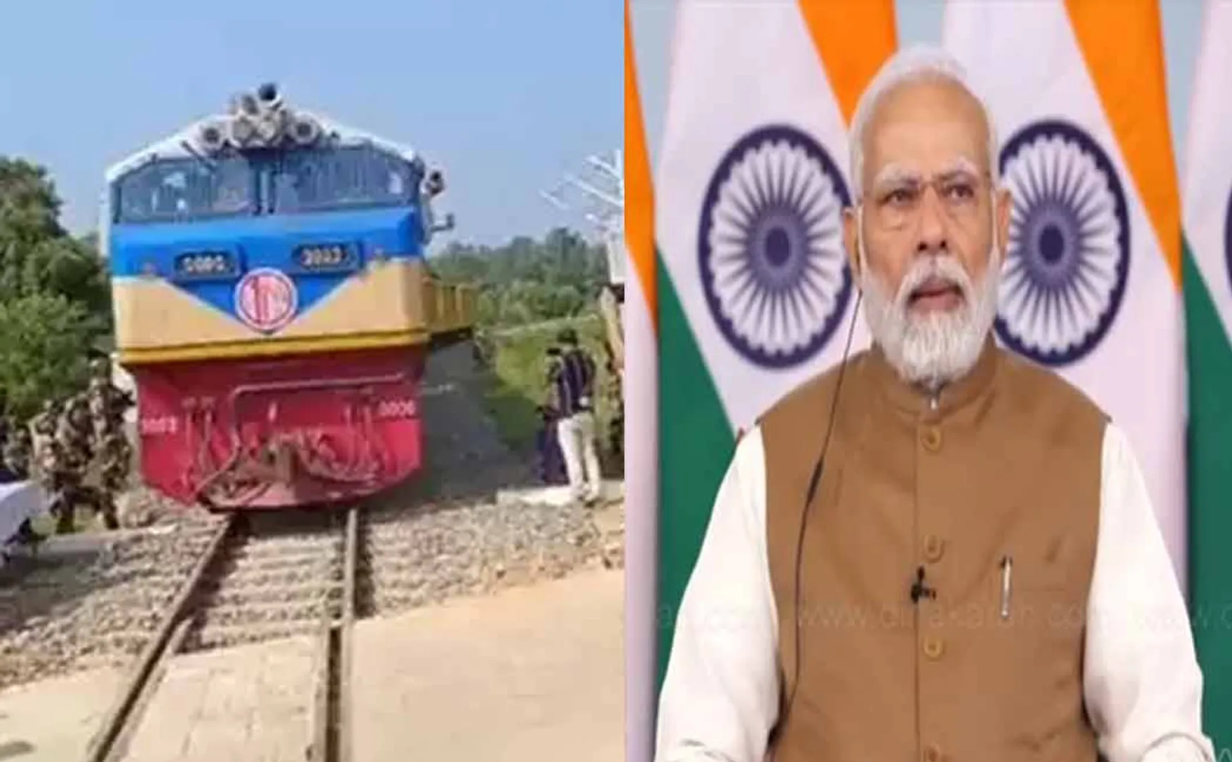 First railway line between India - Bangladesh Inauguration by Prime Minister Modi 