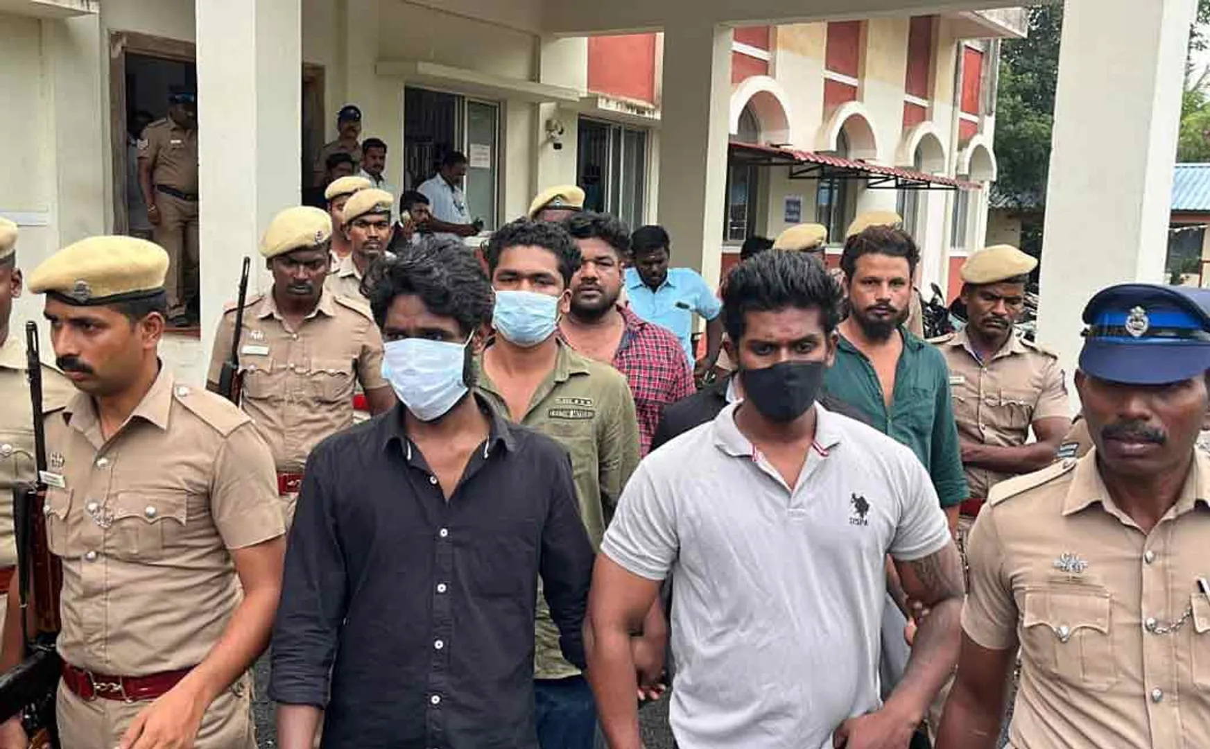 chennai dmk member son passes away case 6 surrender in court 