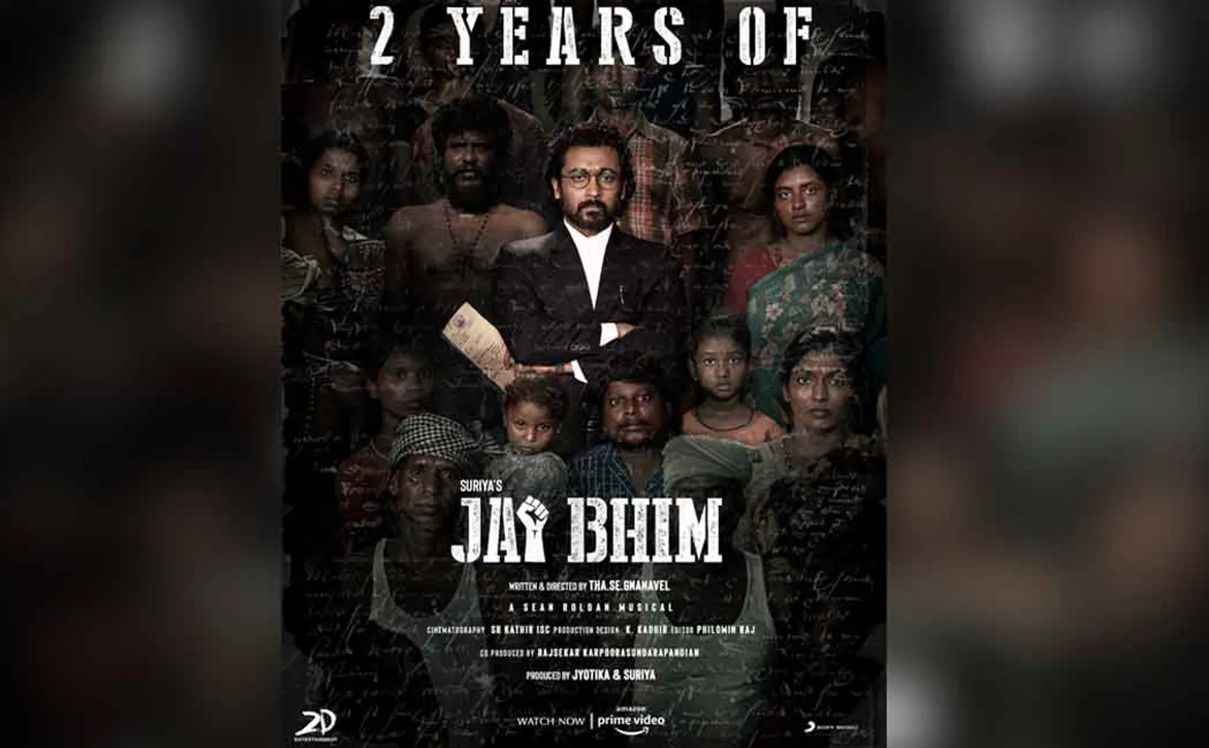  The 'Jaibhim' recognition Thanks Surya