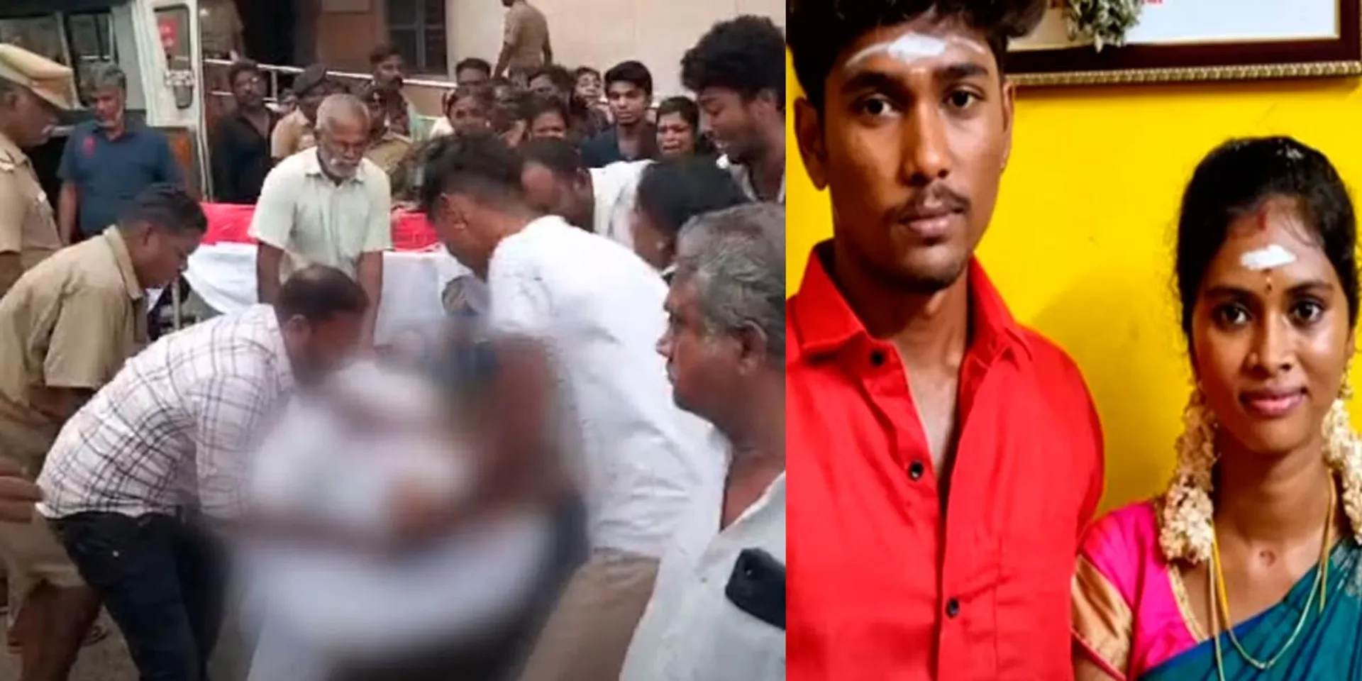  Relatives hugged the body and cried