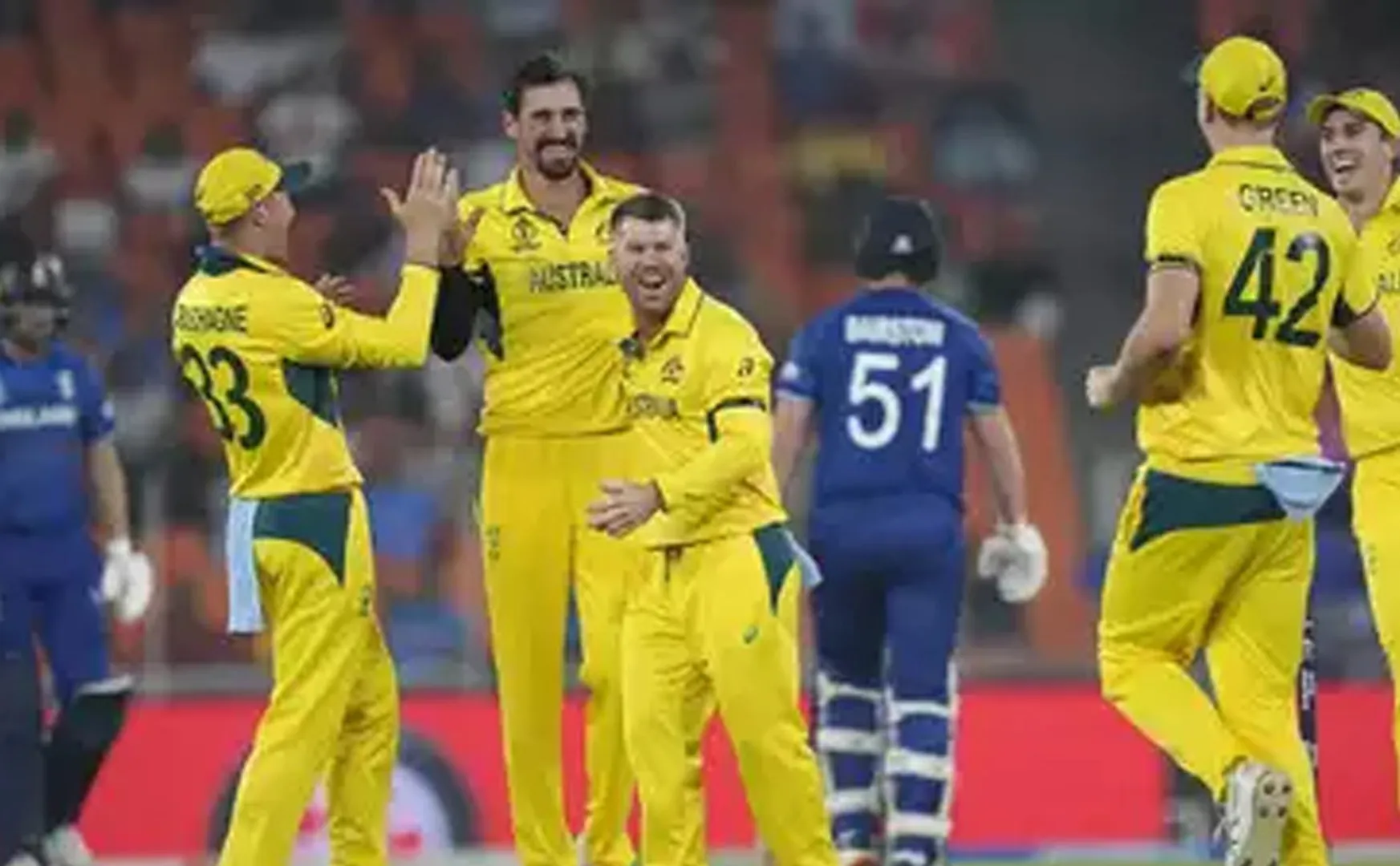 England vs Australia world cup cricket score update