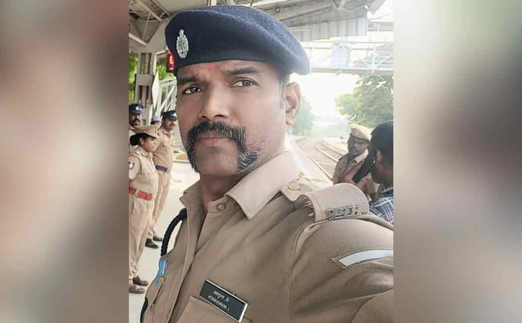 railway police passes away in trichy 