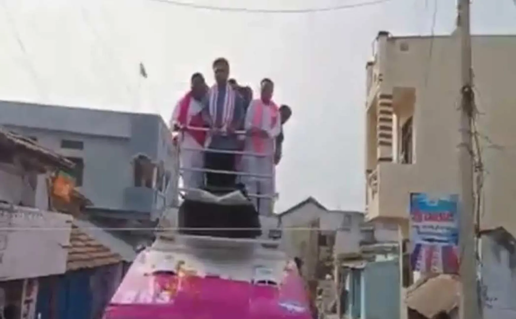 Minister falls from campaign vehicle Shocked when the video was released