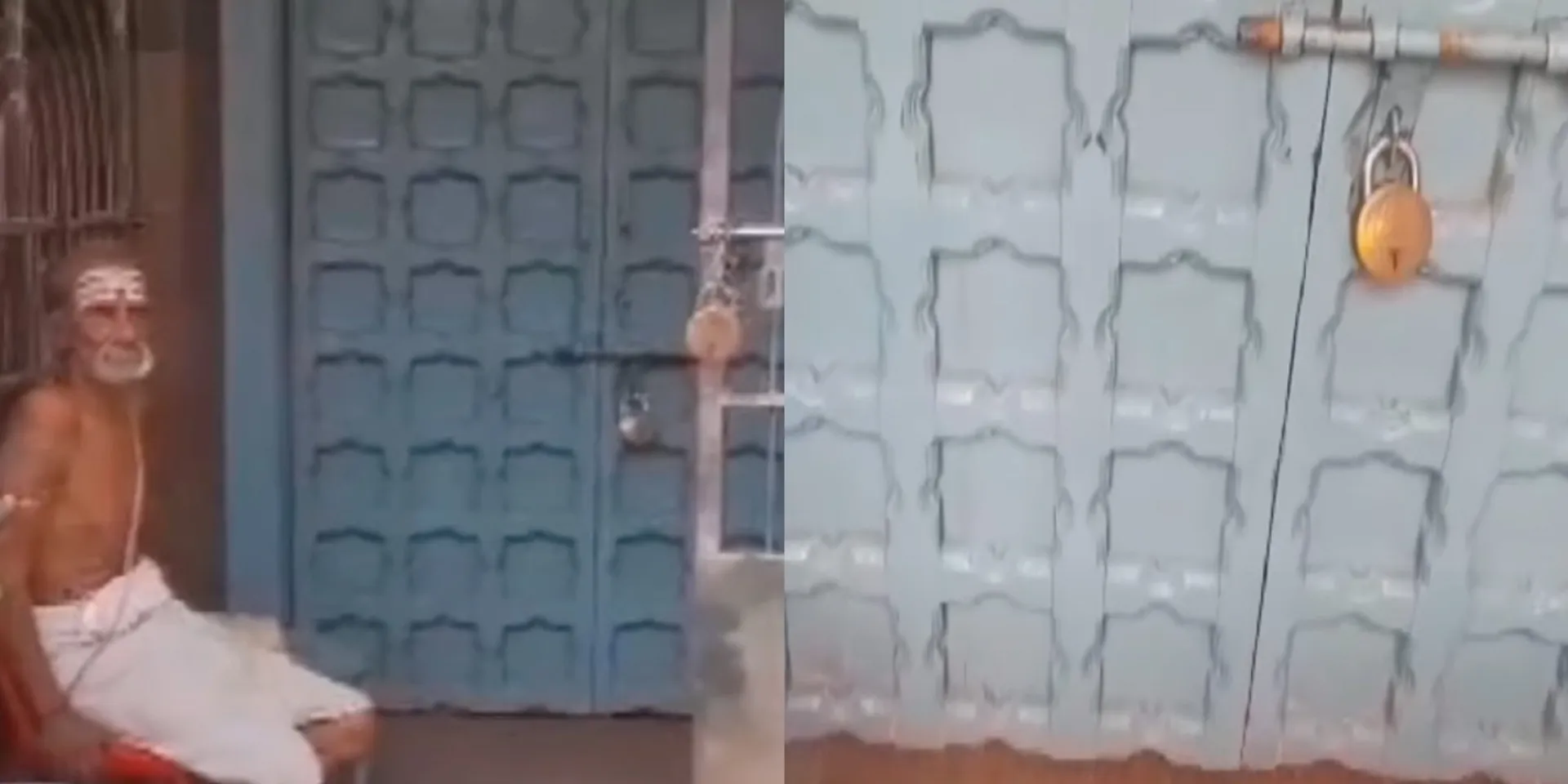 Petrol bottle distribution in Parimuna temple