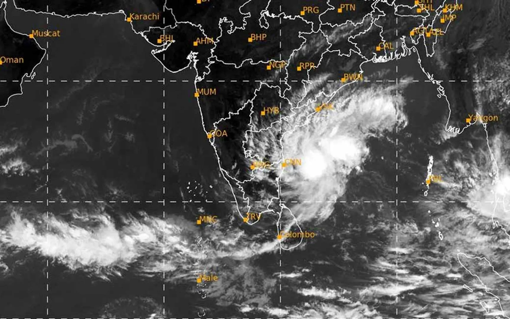 A low pressure area is forming in the Bay of Bengal!