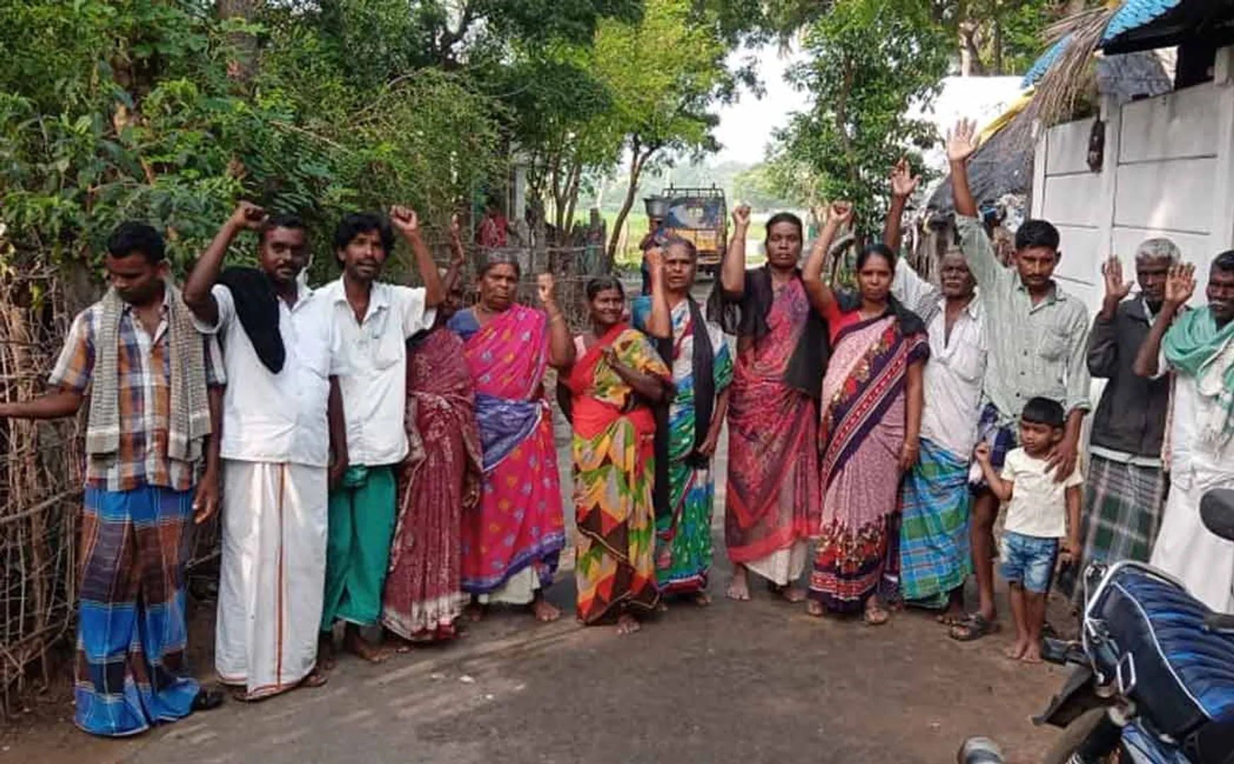 Villagers boycotted Diwali by carrying black flags