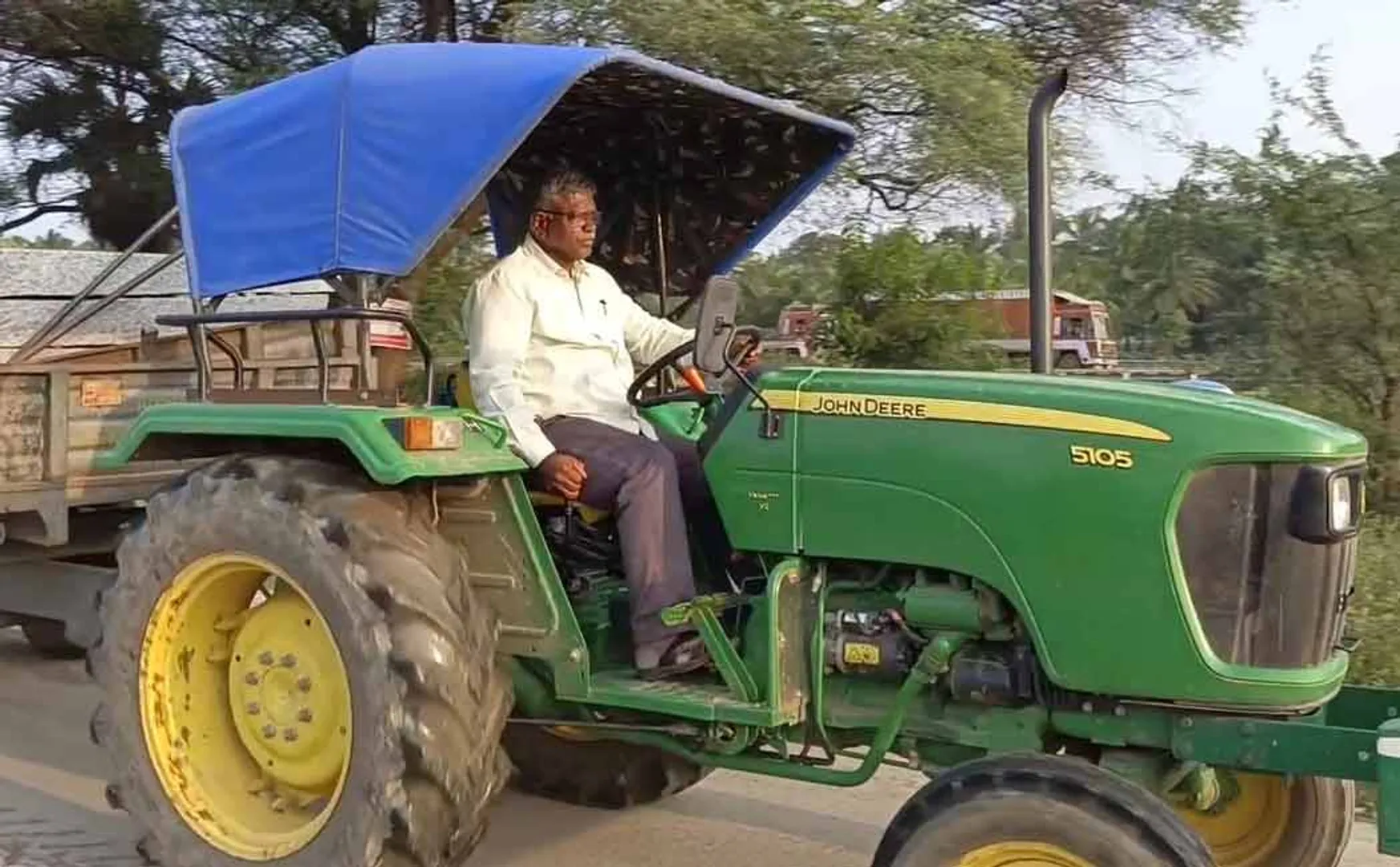 tahsildar confiscated the tractor and to handed it over  Police Station.