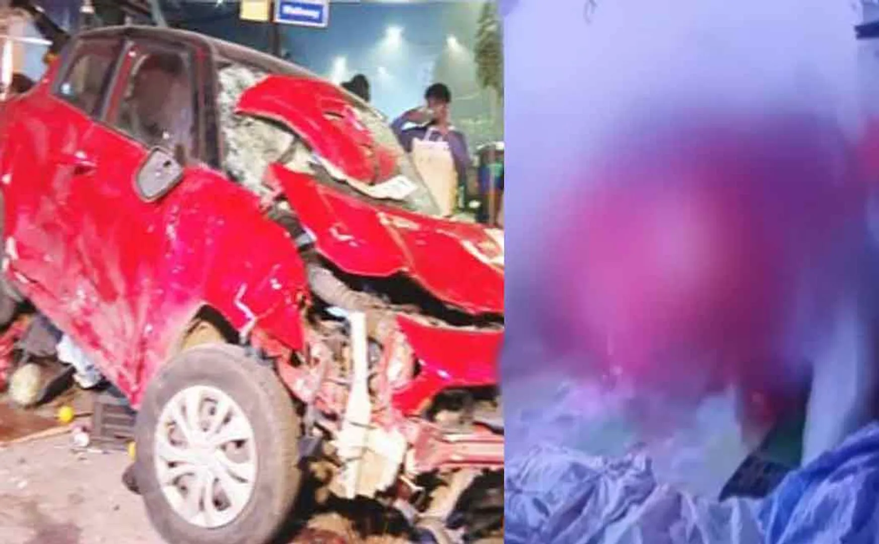 2 people, including a student, passed away  in a car accident in Annanagar