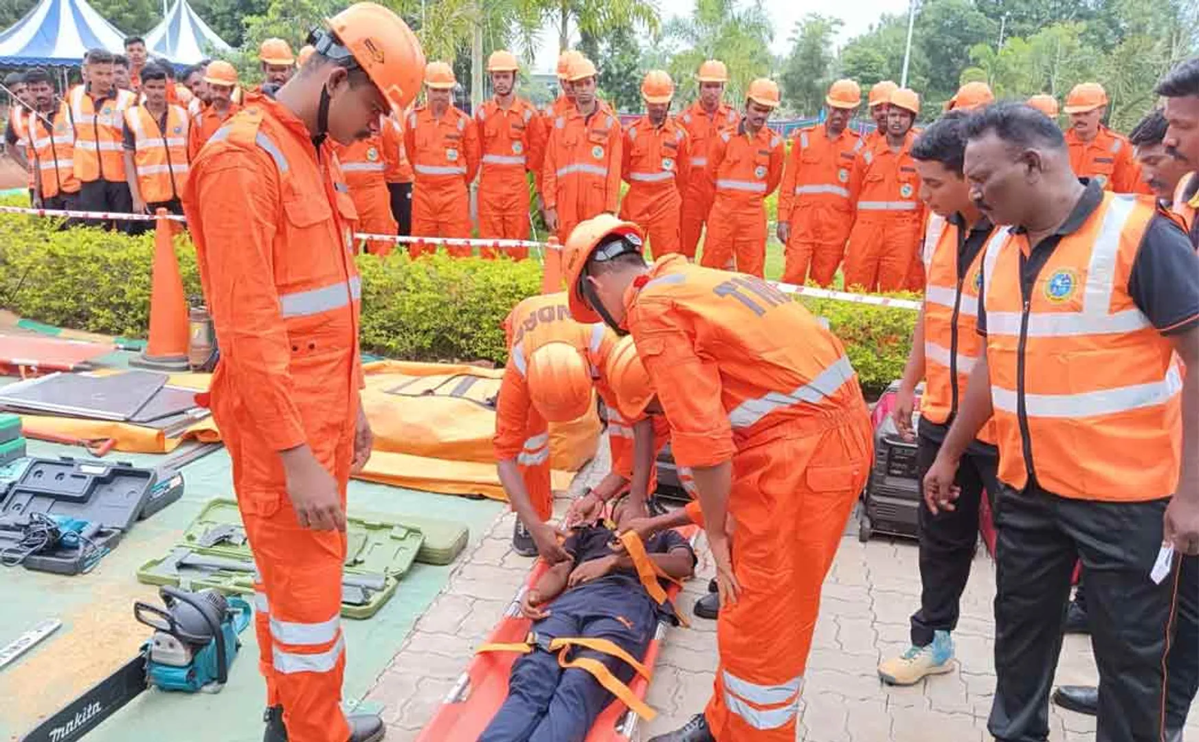 Rehearsal program of Tamil Nadu disaster recovery team