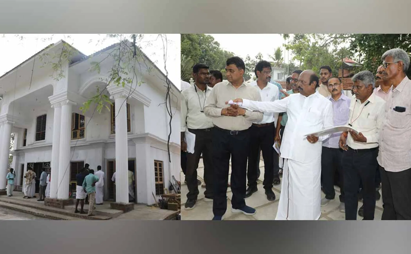 Renovation of  Periyar's memorial  Minister  ev Velu