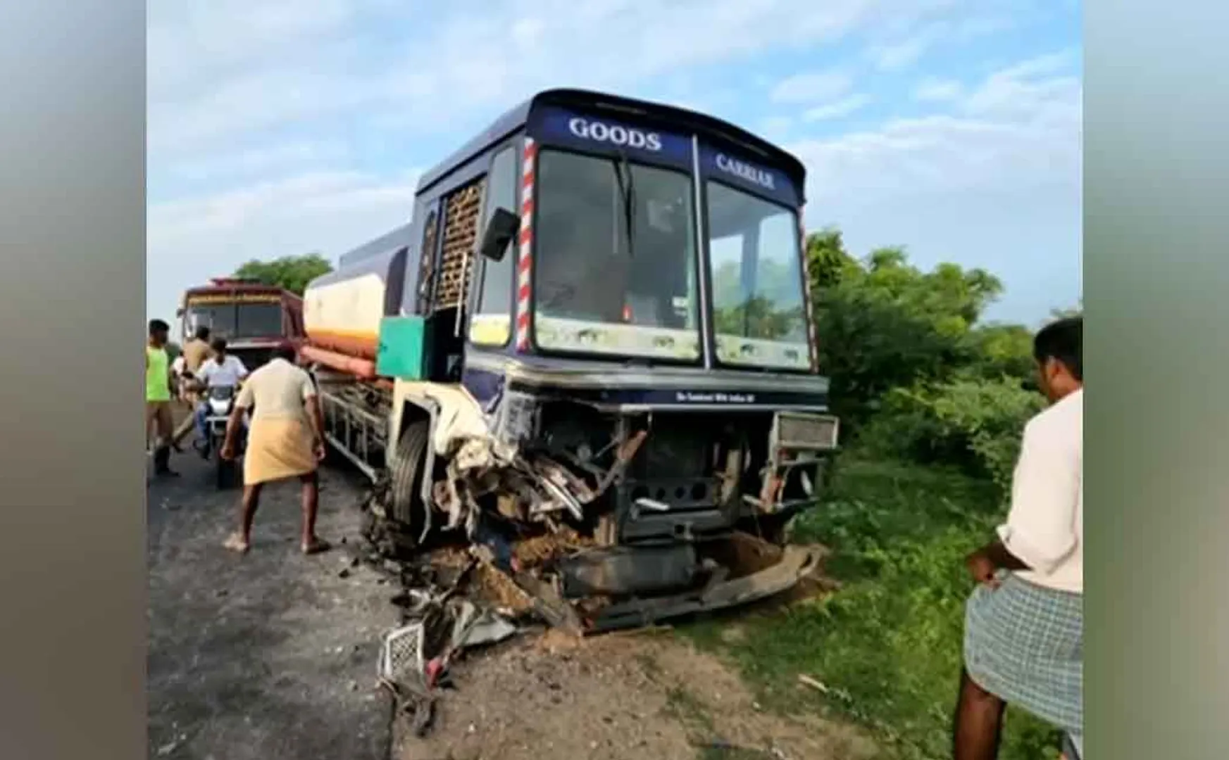 tirupur dharapuram car tanker lorry incident