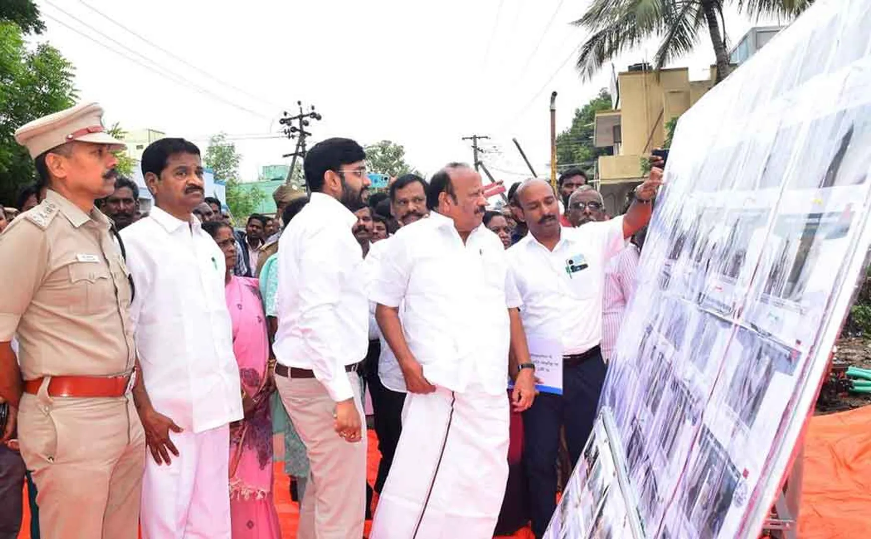 Agriculture Minister inspect in Cuddalore