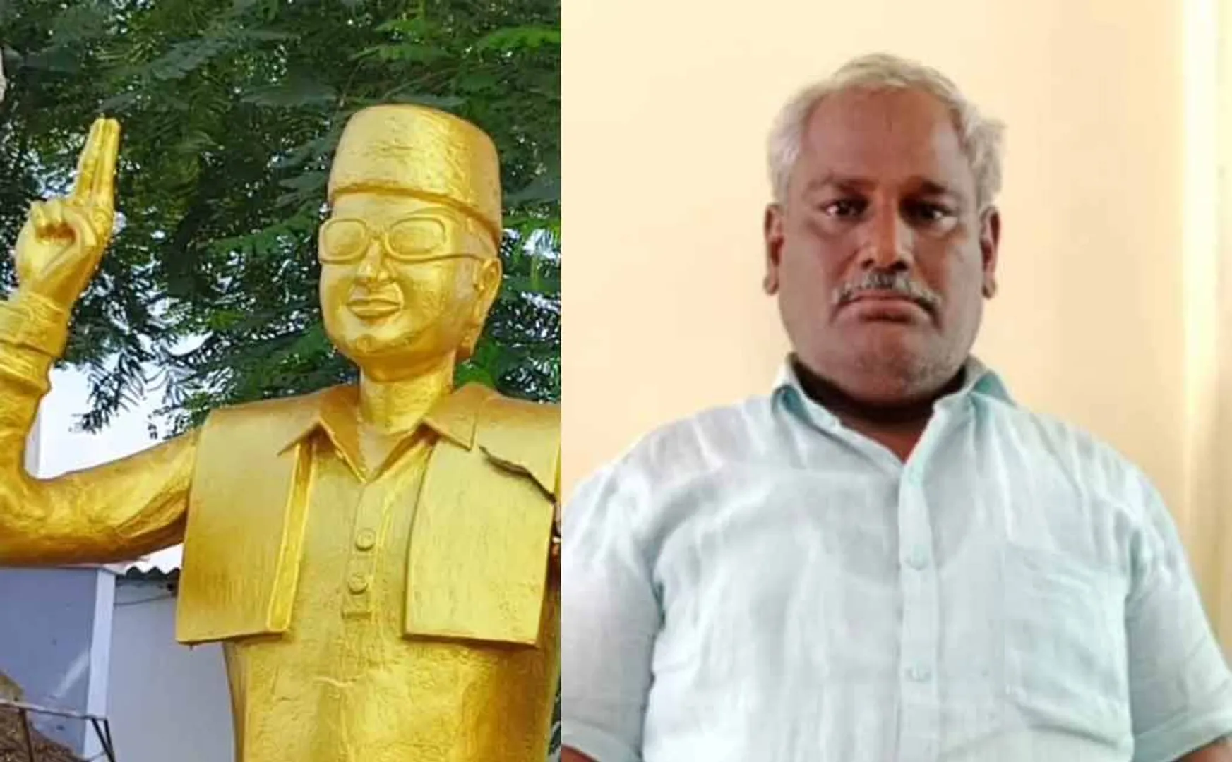 Police arrested the person who vandalized MGR statue