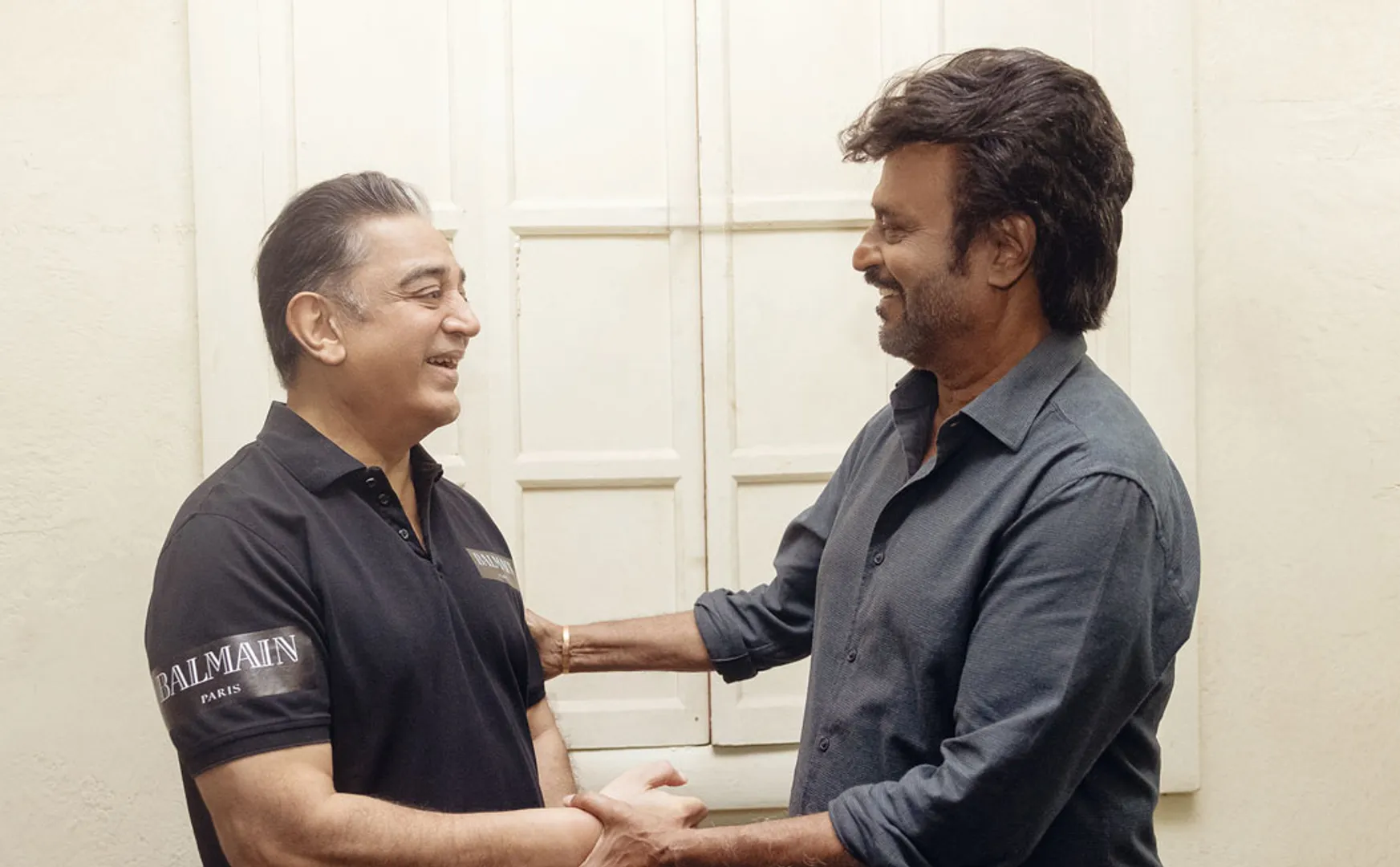 rajini and kamal meets in same studio in chennai 