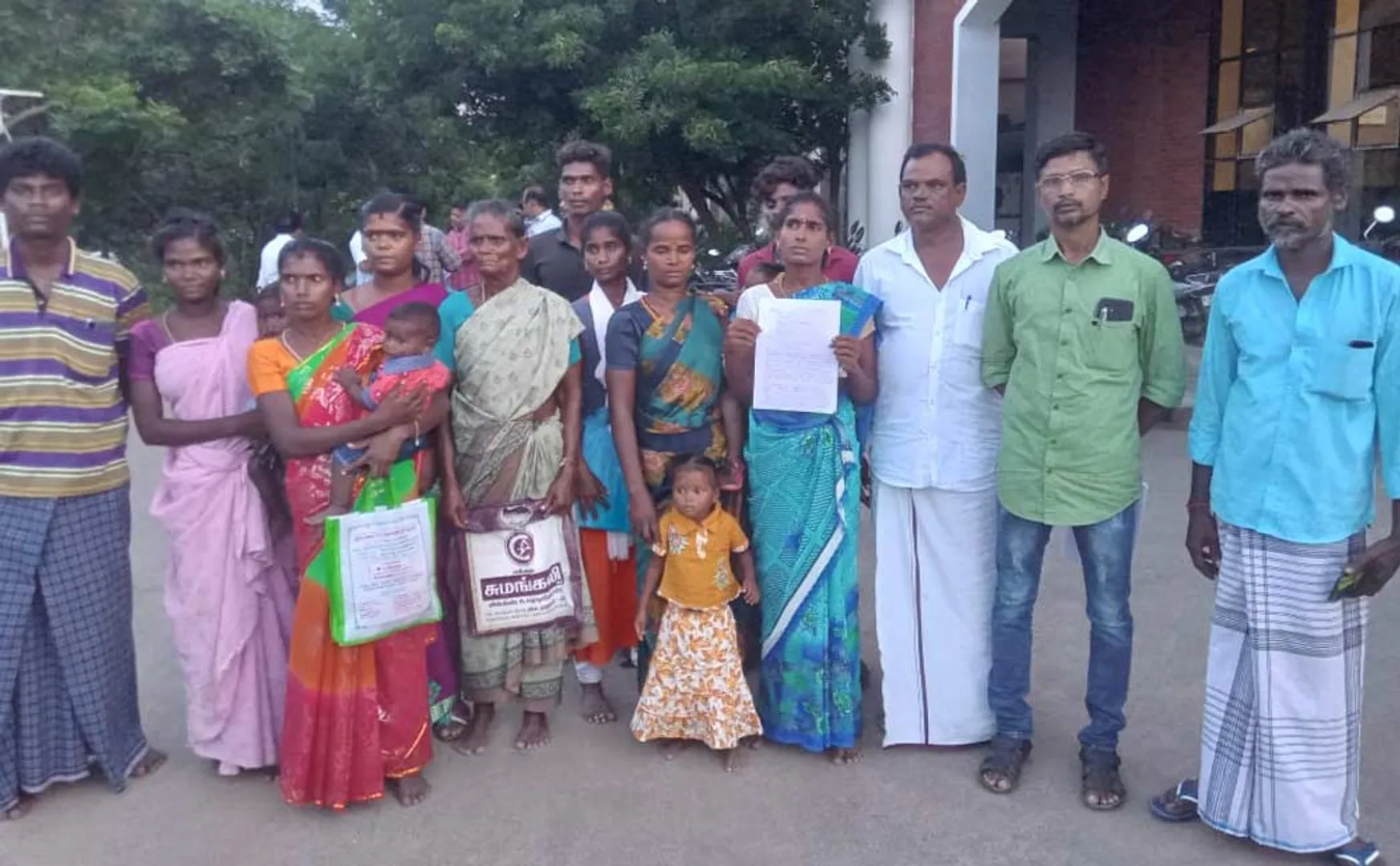complaint to collector that there is fraud construction of houses for tribals