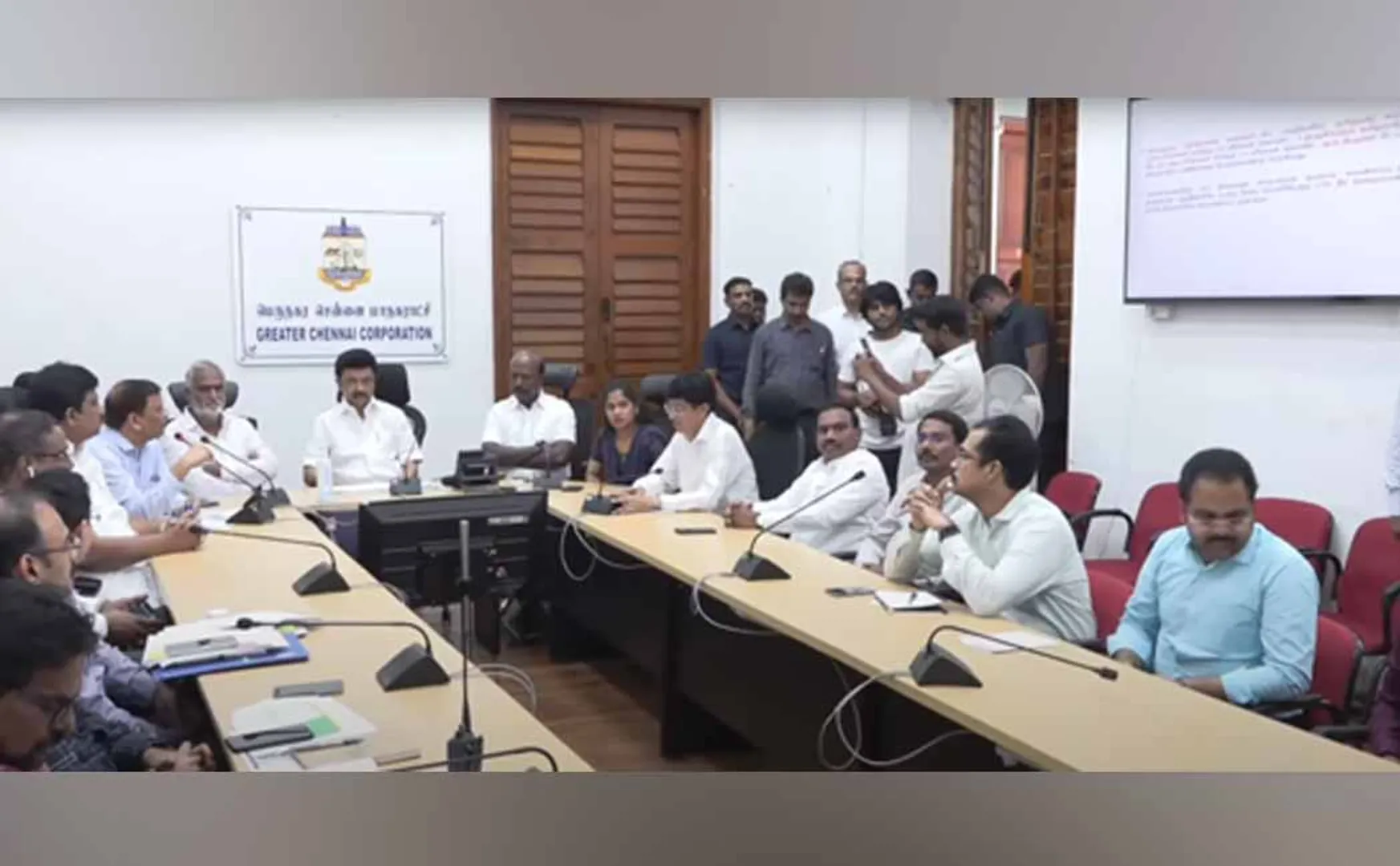 Chief Minister M.K.Stal's inspection at the emergency control center