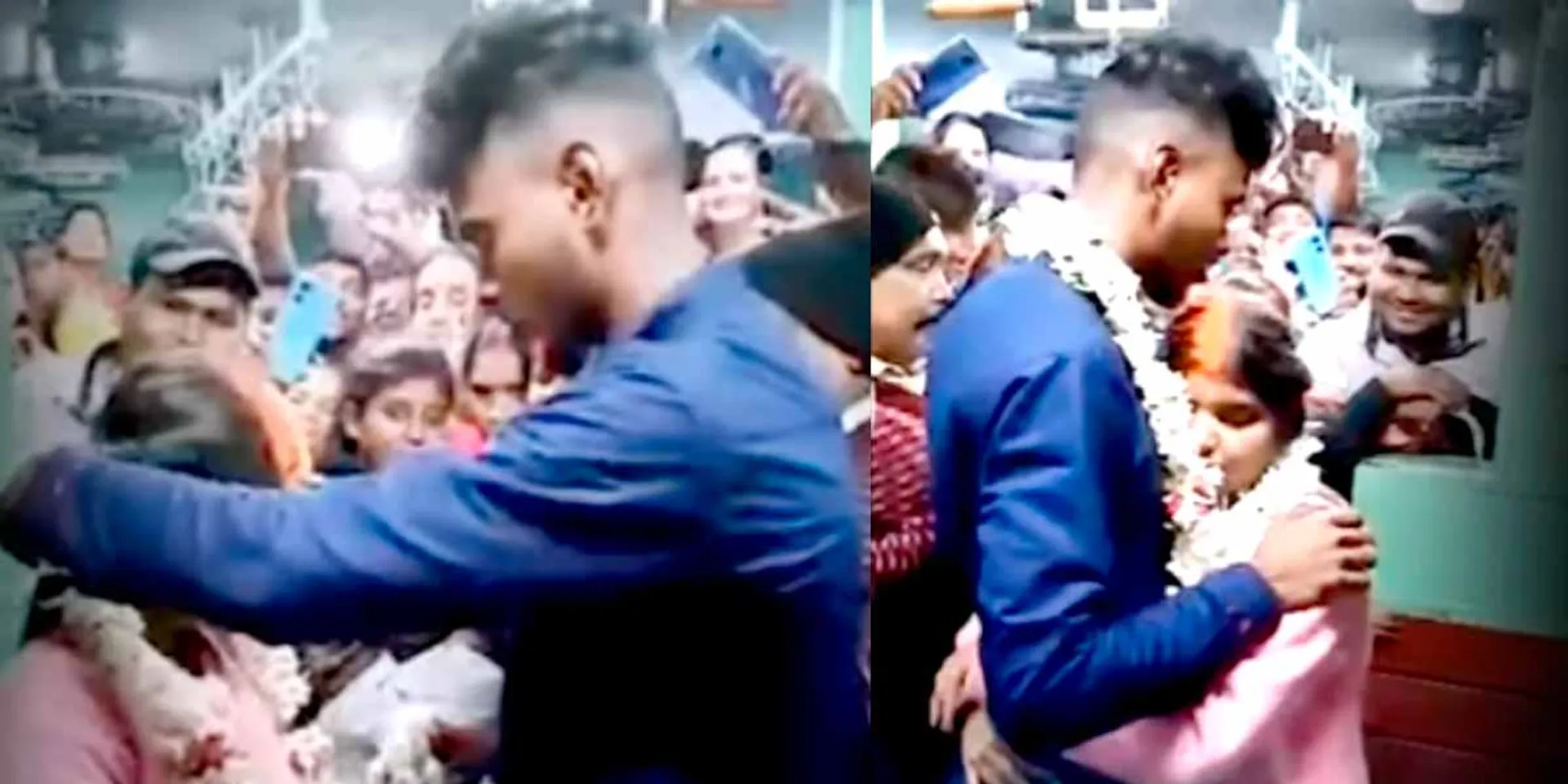  Marriage on a Running Train; A viral video