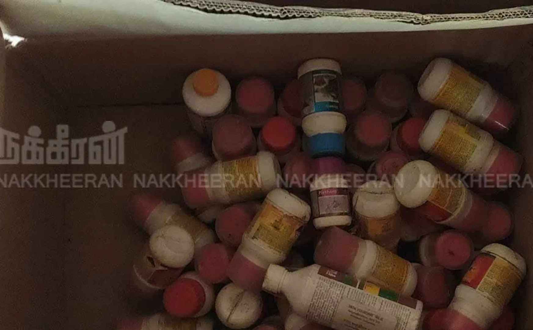 Scam by relabeling expired pesticides medicines in Keeramangalam