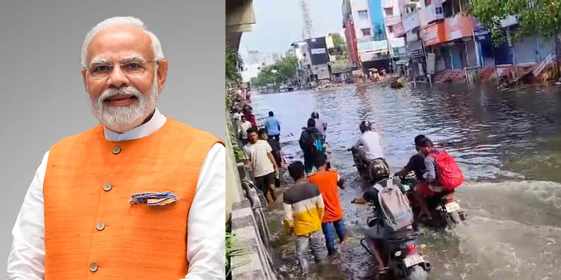  Migjam storm damage- Prime Minister Modi consoles