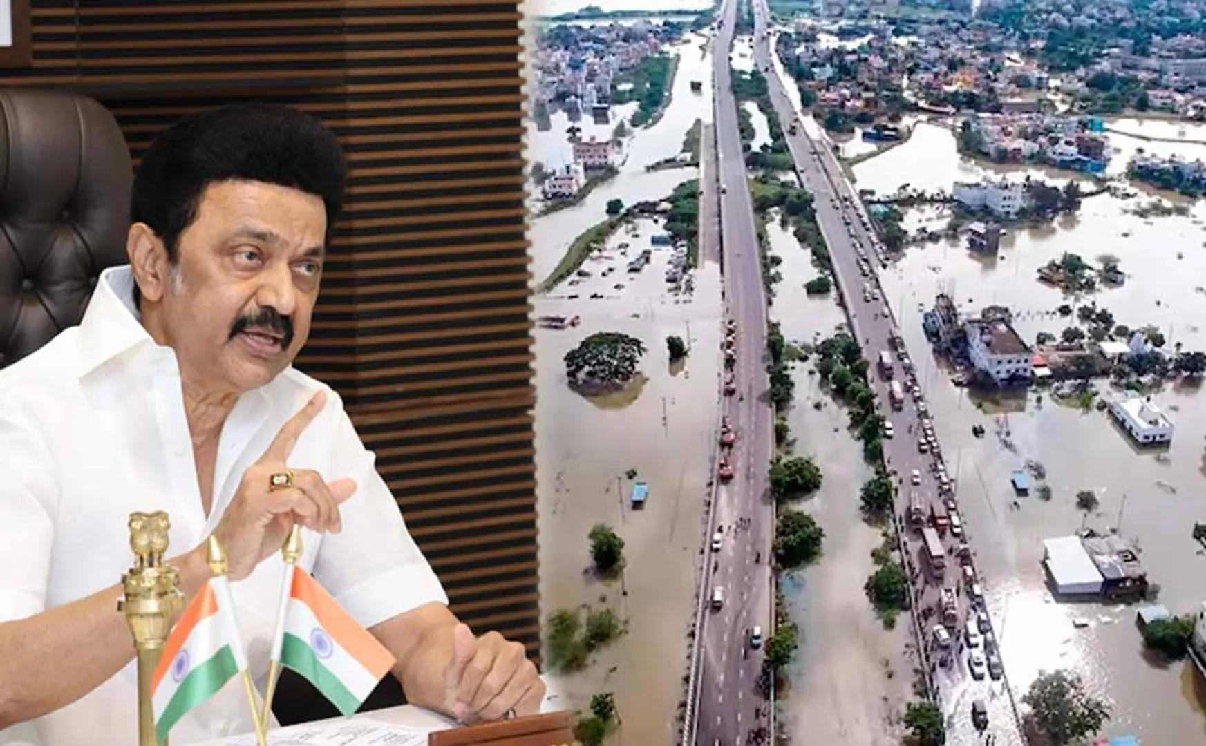 cm stalin advice on giving relief funds to the victims of  storm