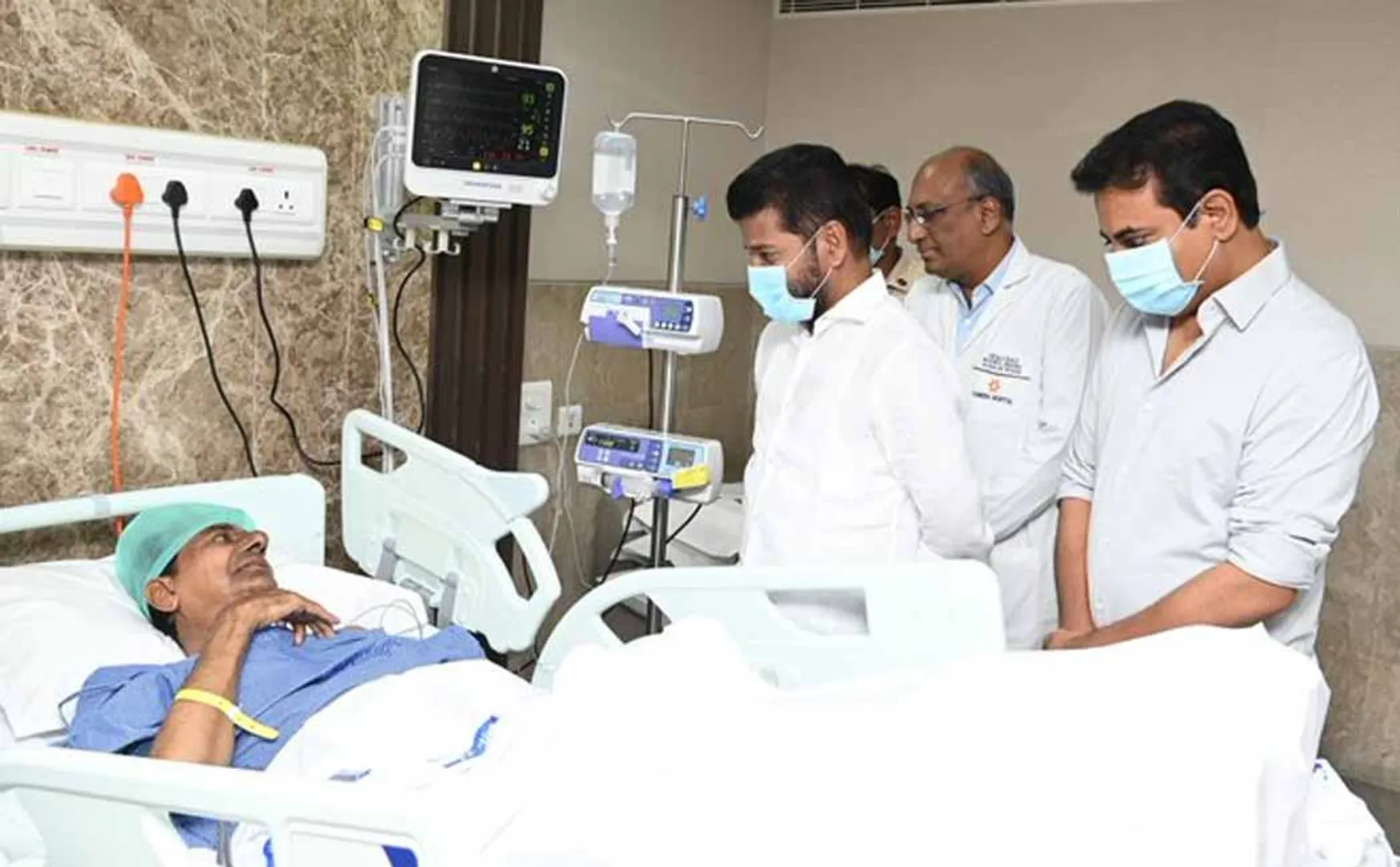 Telangana Chief Minister met Chandrasekhar Rao and inquired about his well-being