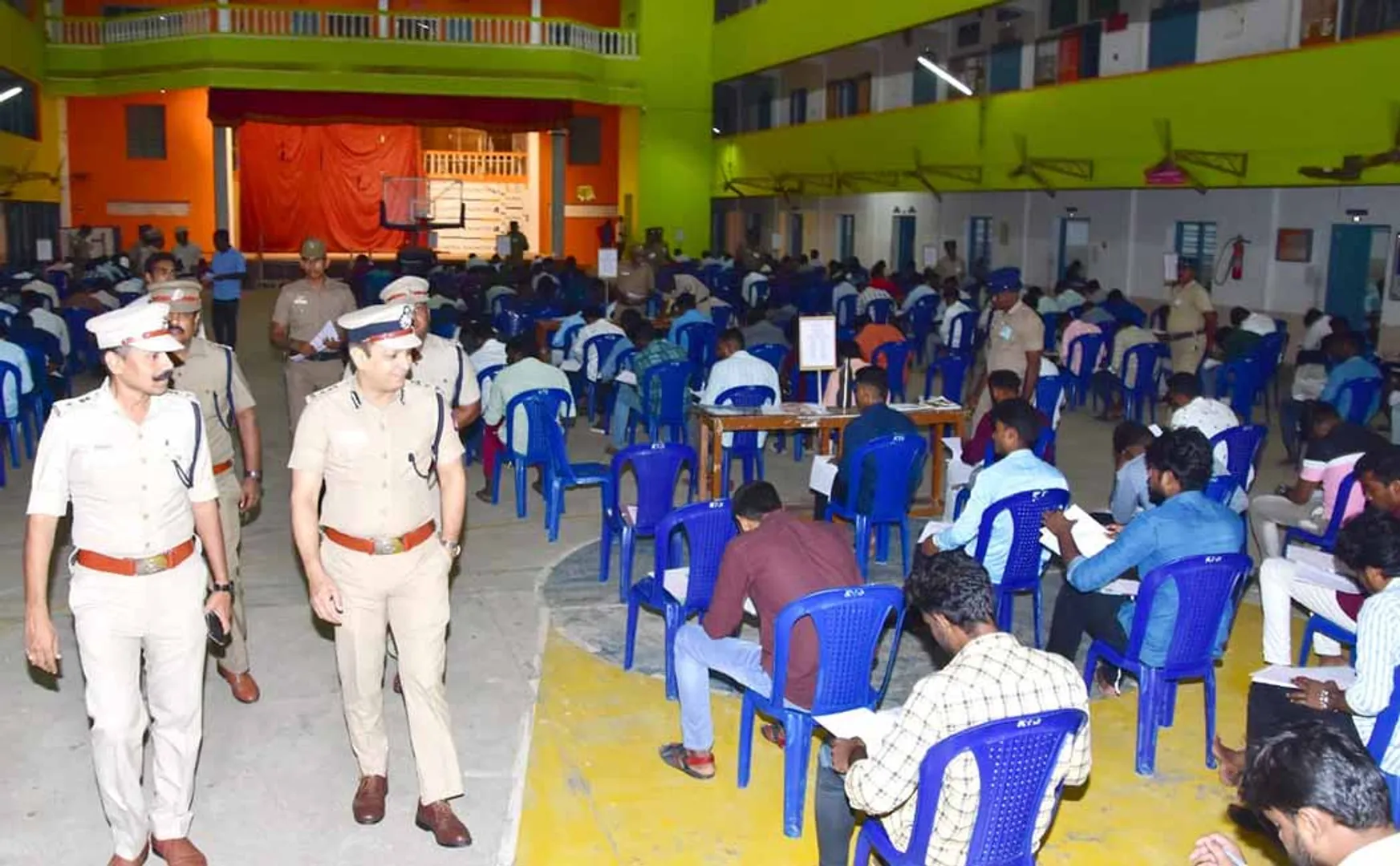 Constable Second Level Written Exam in 7 centres in Cuddalore