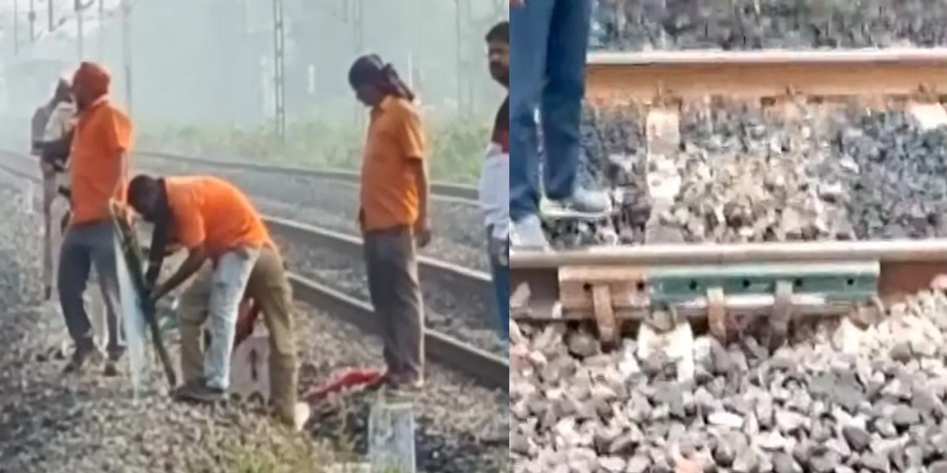 Temporary repair of rail cracks