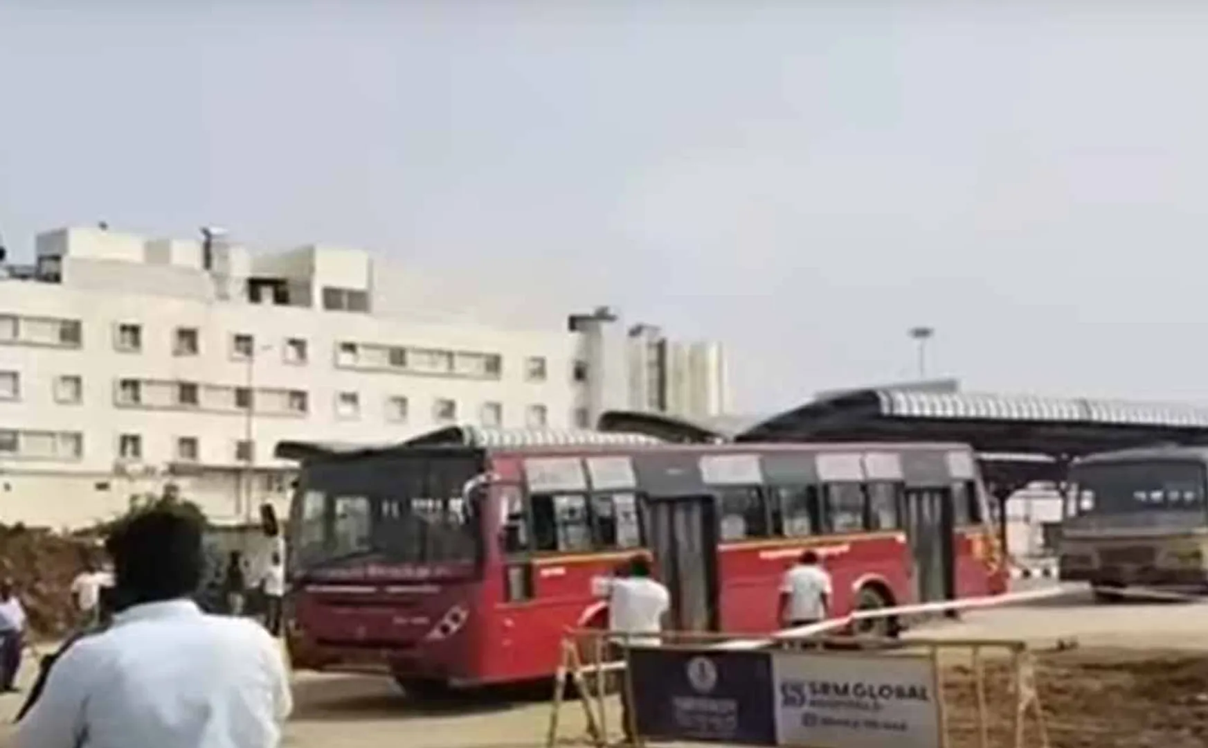 Test drive at Clambakem Bus Station