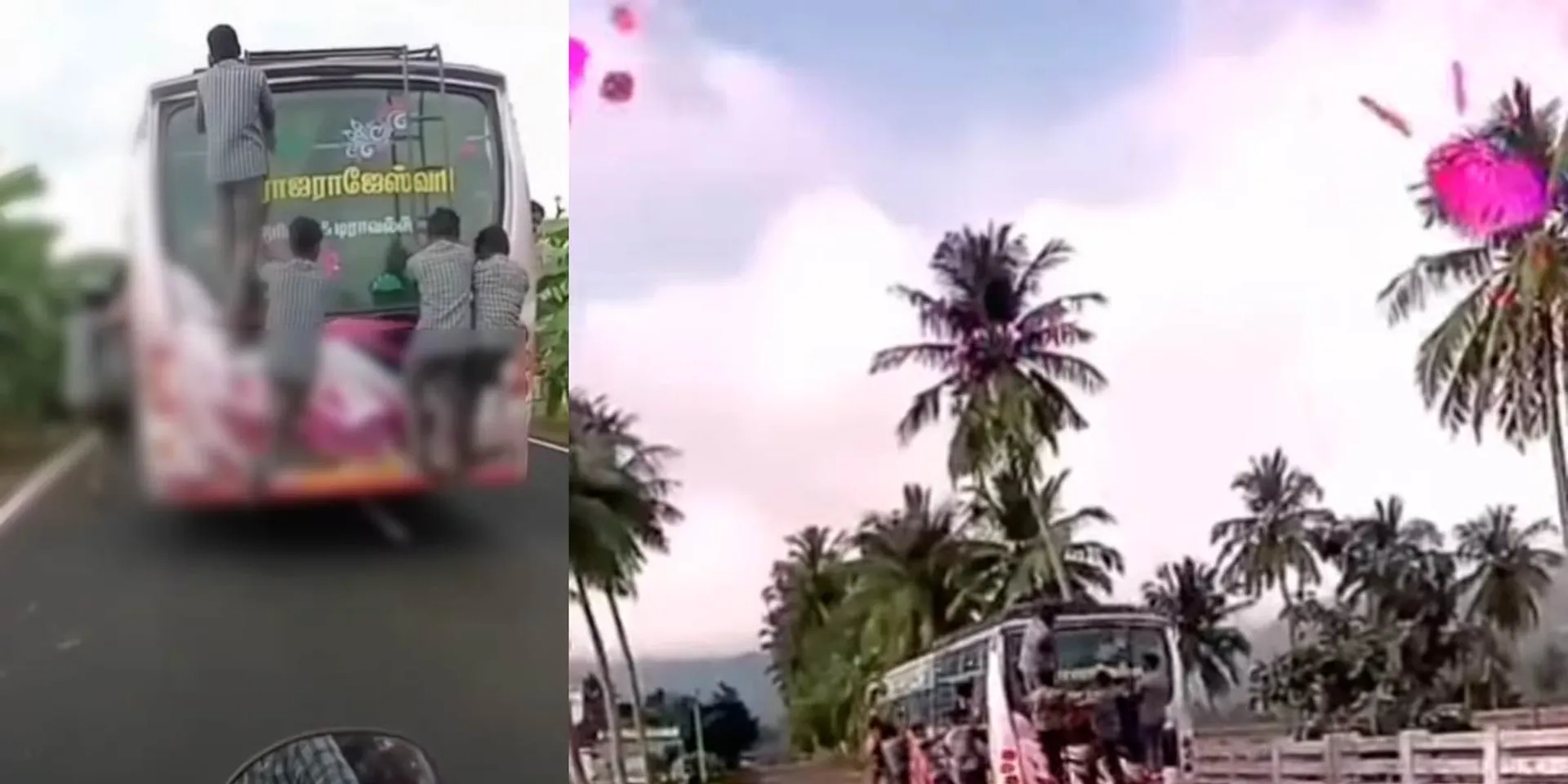 School boys hung out for bus; for Instagram post