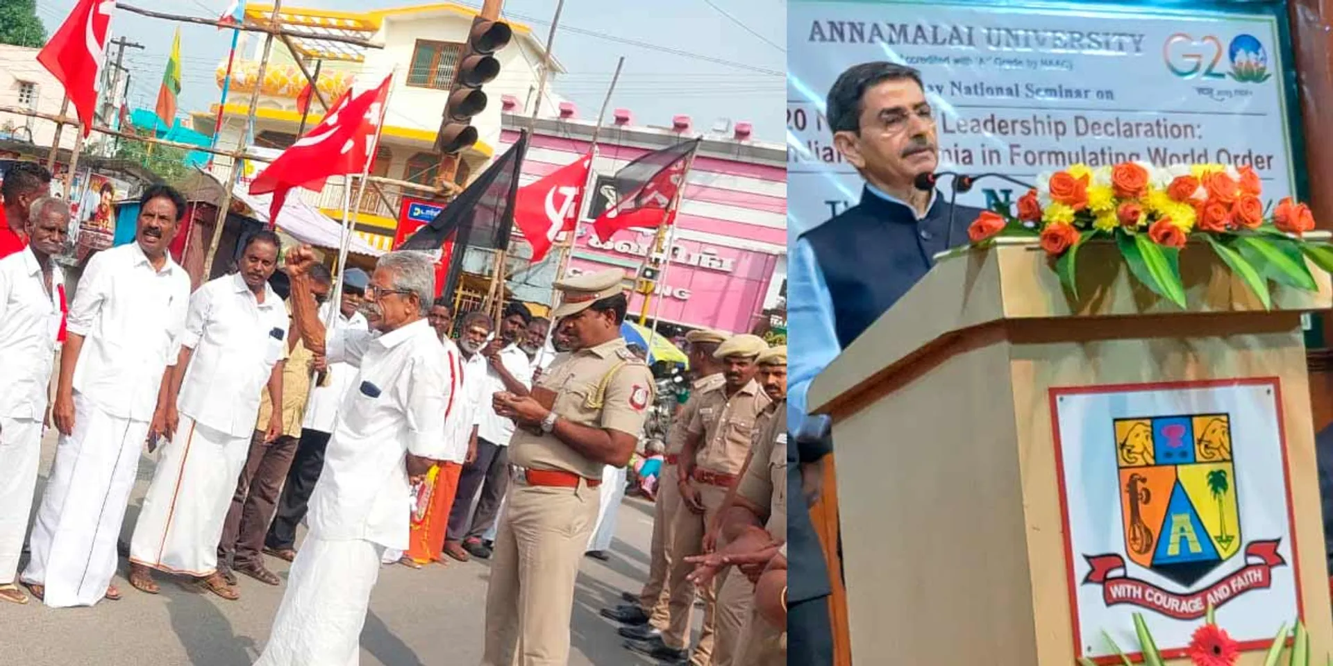 Black flag struggle against Governor Ravi