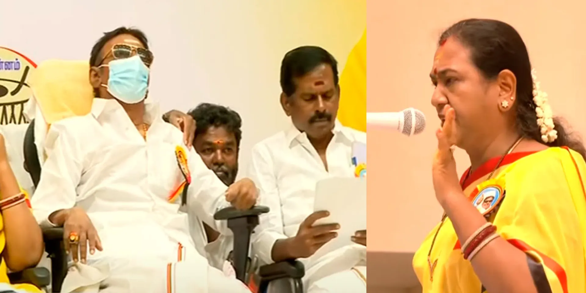 Vijayakanth appeared after treatment; Important post for Premalatha