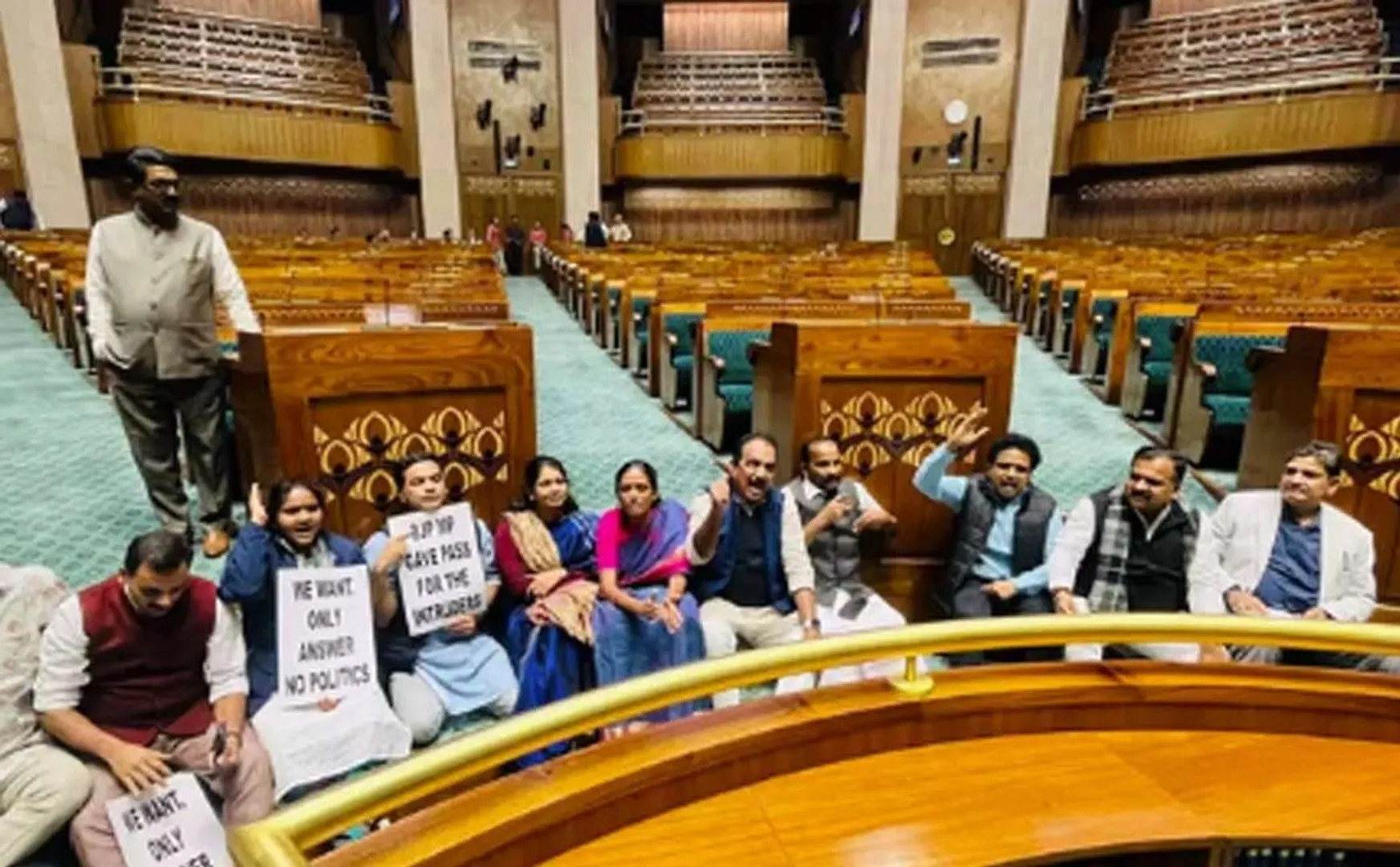 Lok Sabha encroachment issue; 15 MPs including Kanimozhi suspended