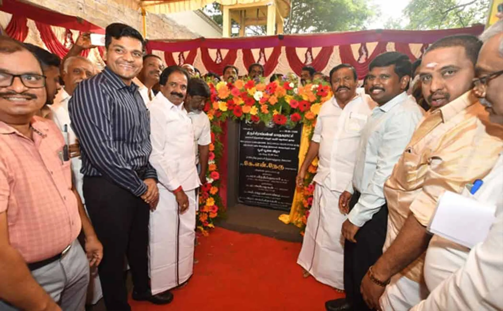  foundation stone of new bus stand at cost of Rs.11 crore was laid Srirangam