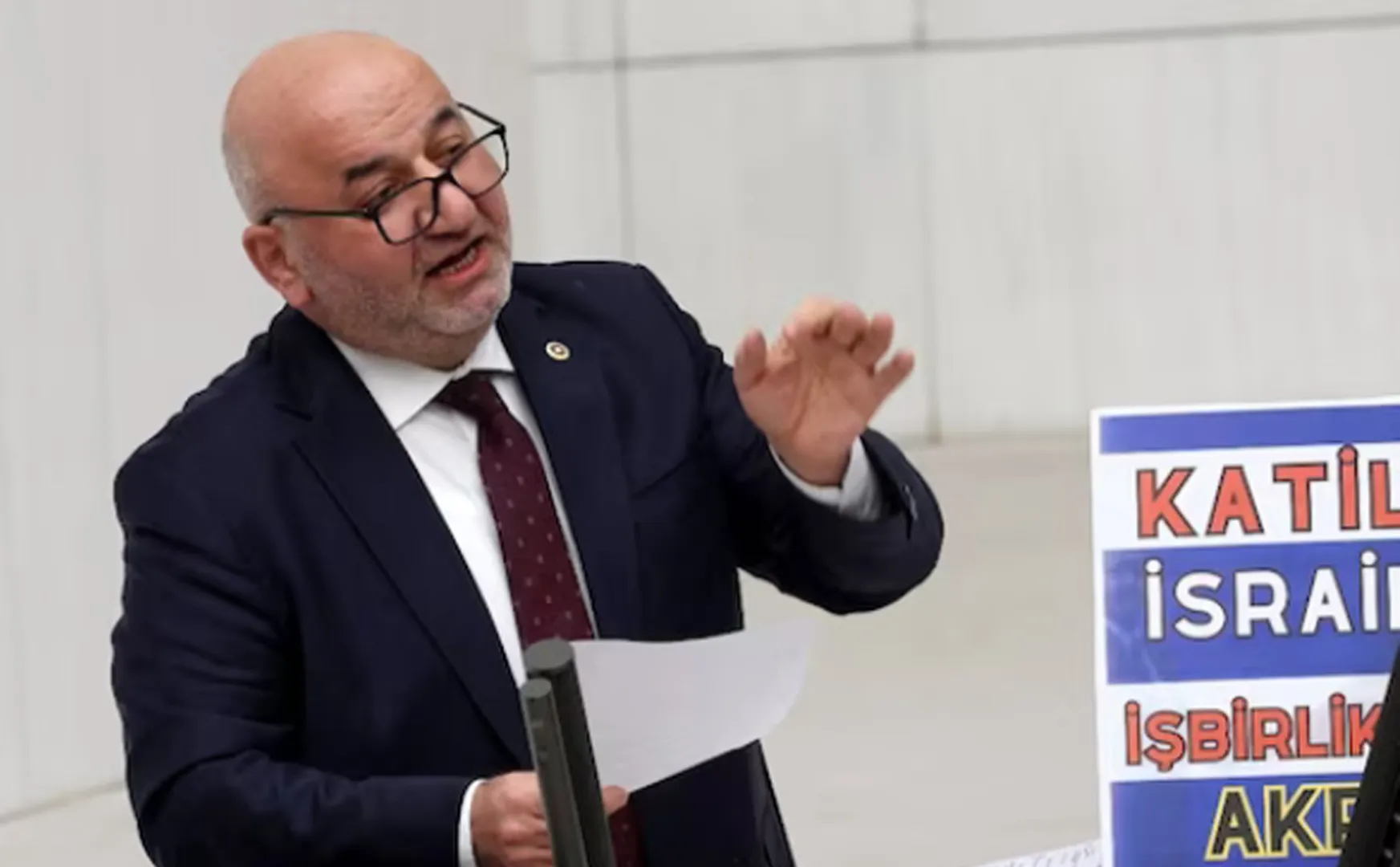 turkey MP who lost his lives while speaking in Parliament about criticized israel 