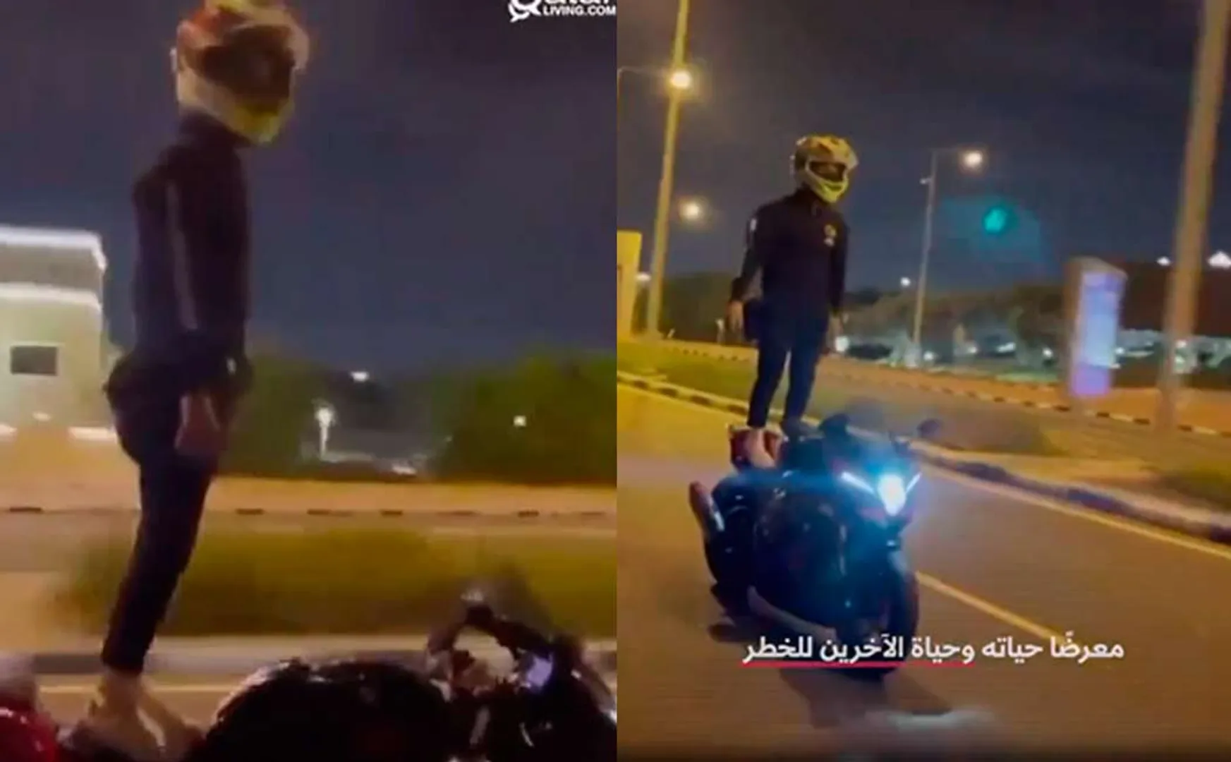 youth in Qatar; bike adventure incident