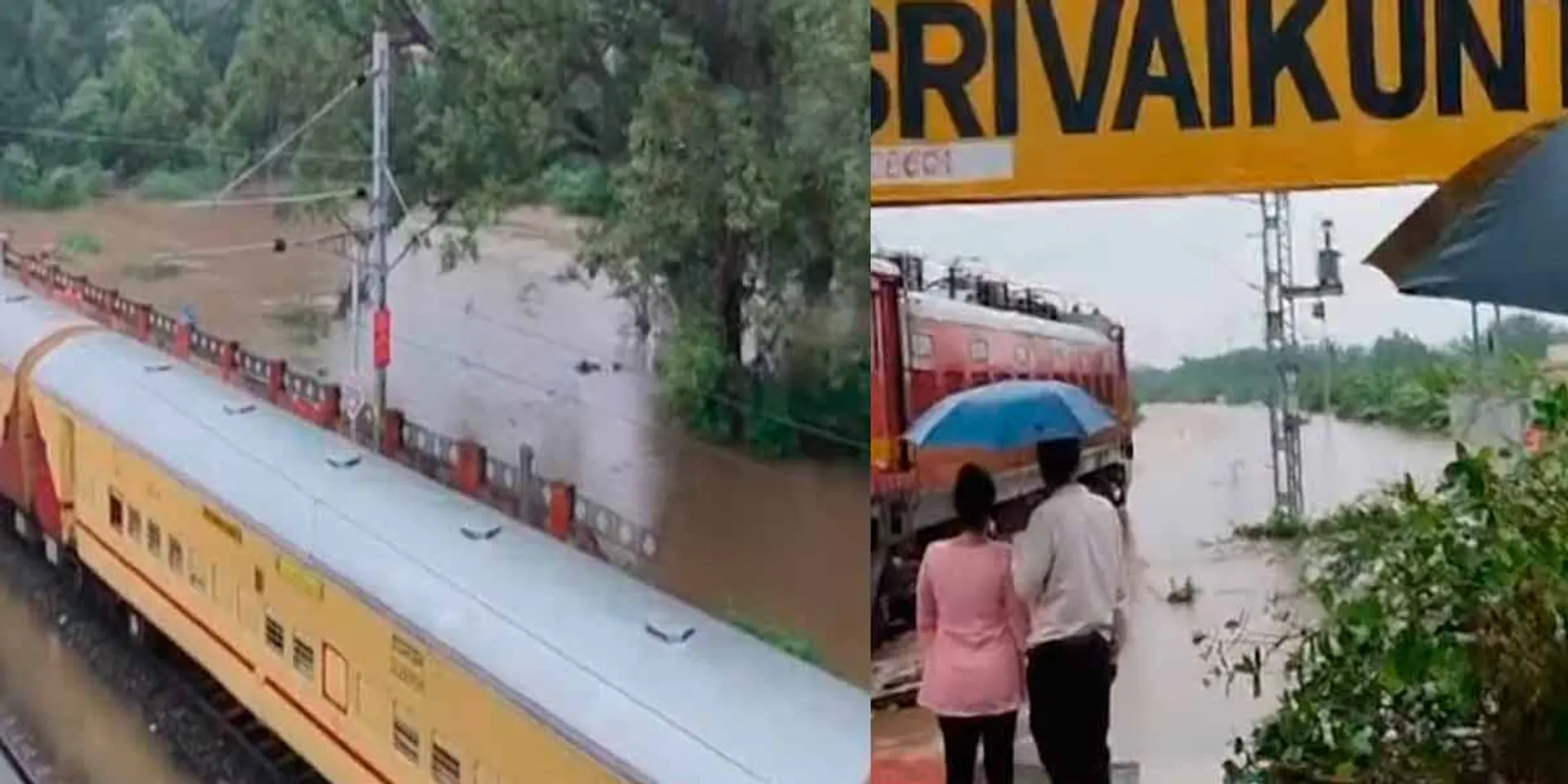 The flood surrounded the train-530 passengers rescue operation intensified