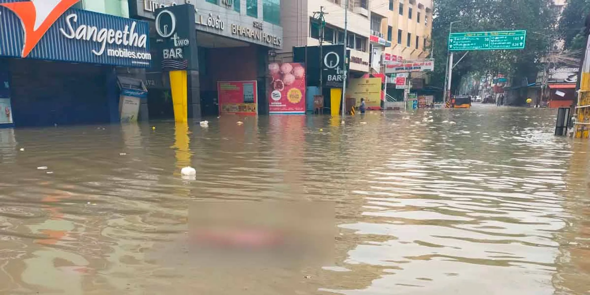 A body washed away by the flood; Sensation in Nellai
