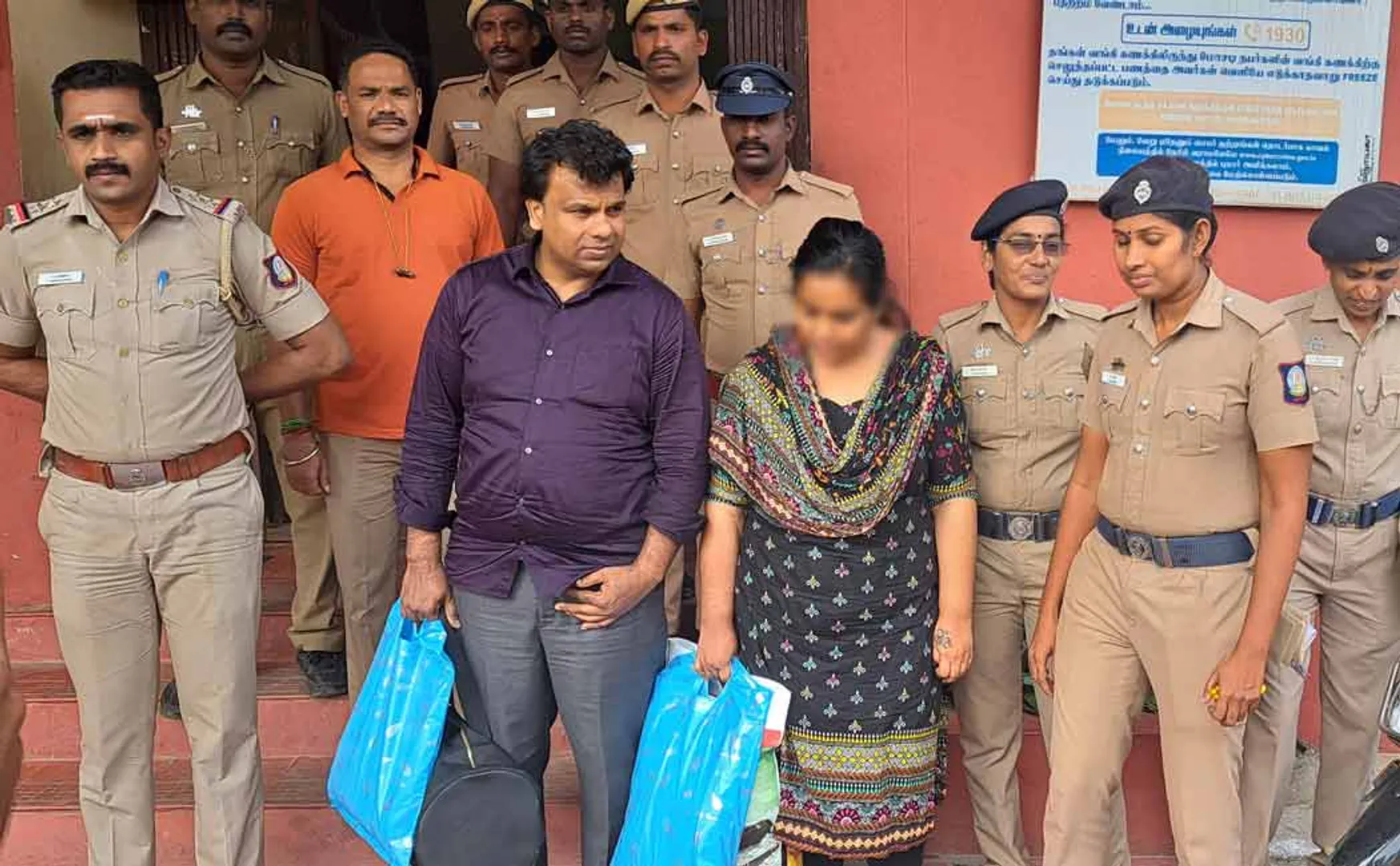 wife who incident her husband after 10 years of absconding was arrested