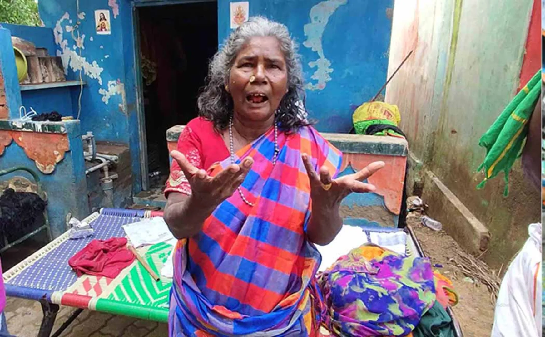 Poor condition of the people of the flood-affected  eral areas