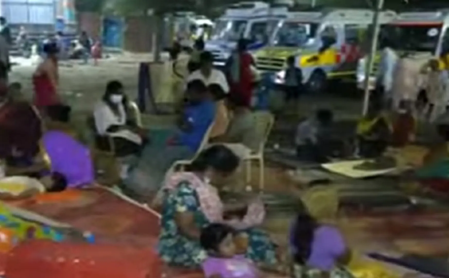 People fled the village out of fear for gas leakage and suffocation