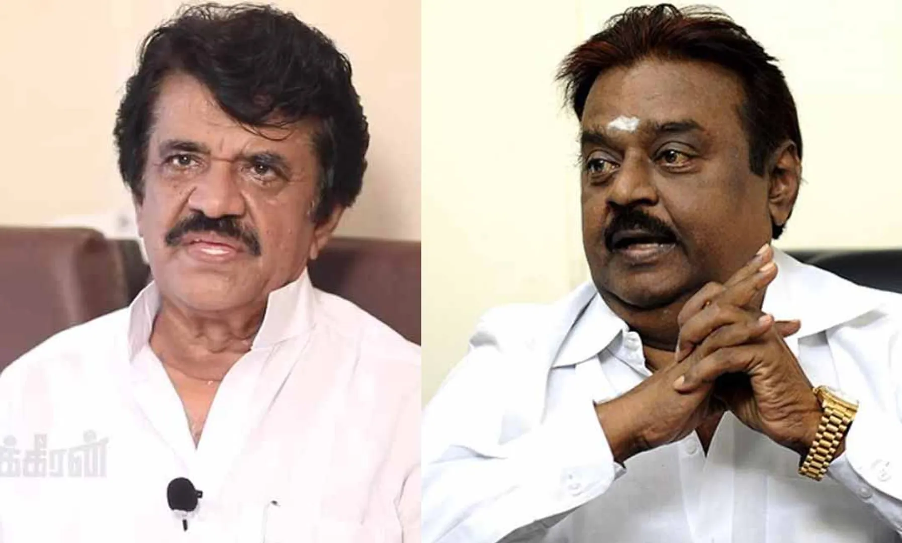 Trichy Veluchami shared about the photograph kept at Vijayakanth house