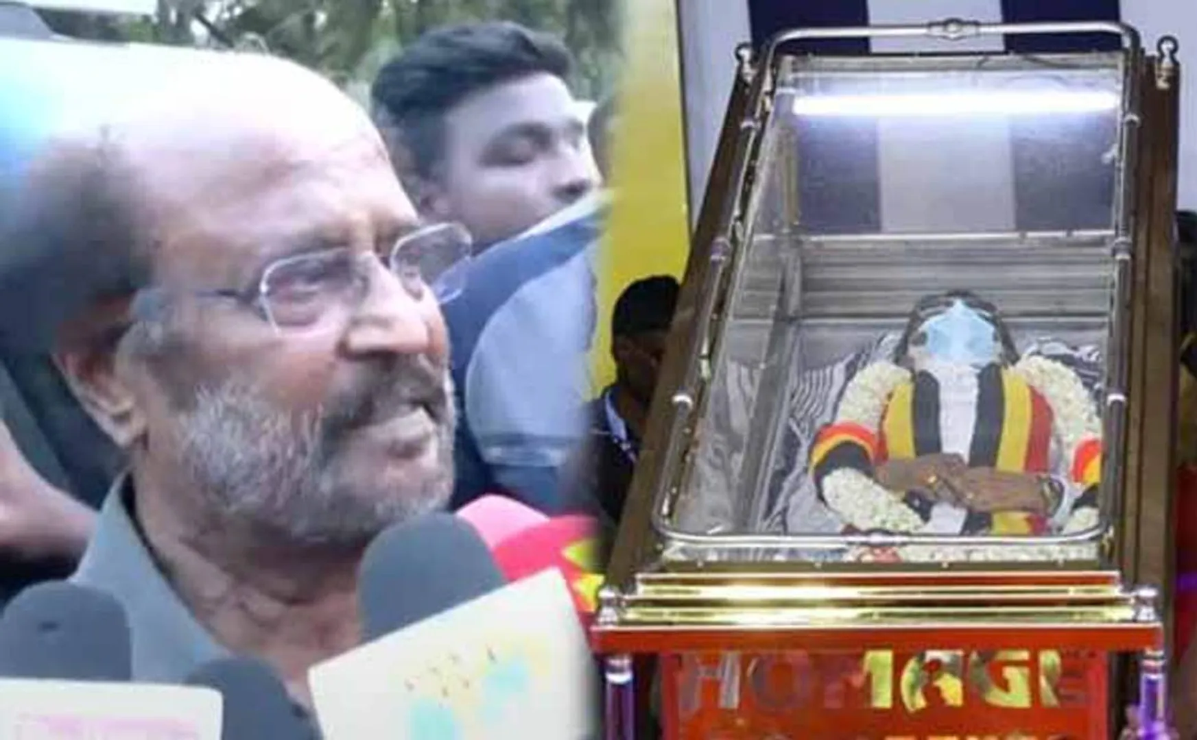Rajini Pays Tribute to Vijayakanth