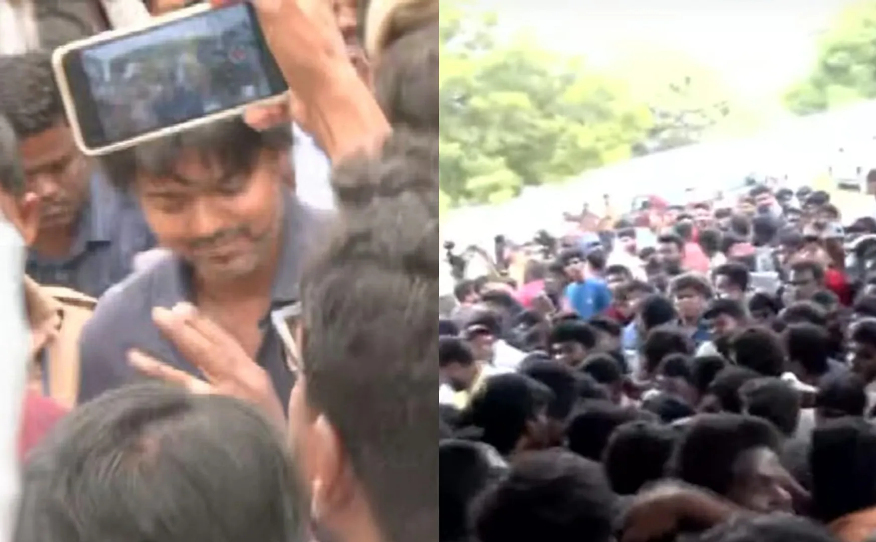 6 people injured in vijay event 