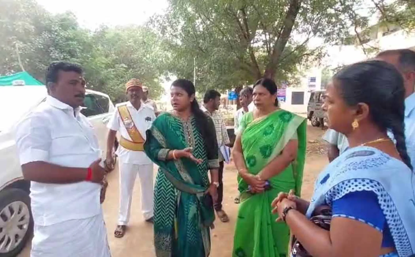 Collector Mercy Ramya conducted inspection at the government school