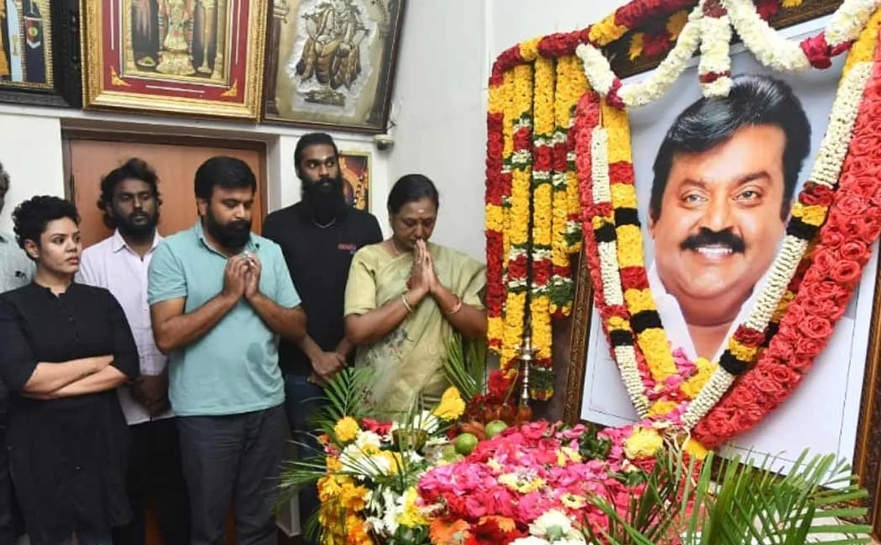 sasikumar tribute to vijayakanth